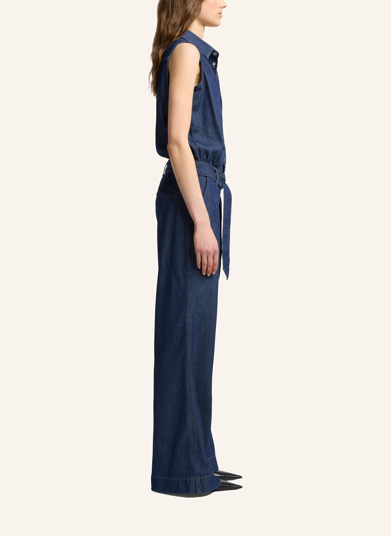 7 for all mankind Denim Jumpsuit: BLAU