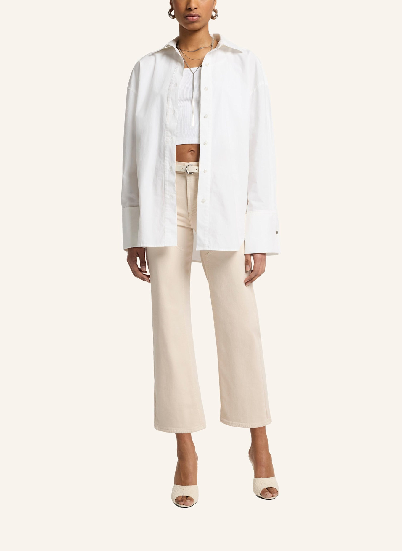 7 for all mankind Jeans CROPPED ALEXA Straight Fit: WEISS