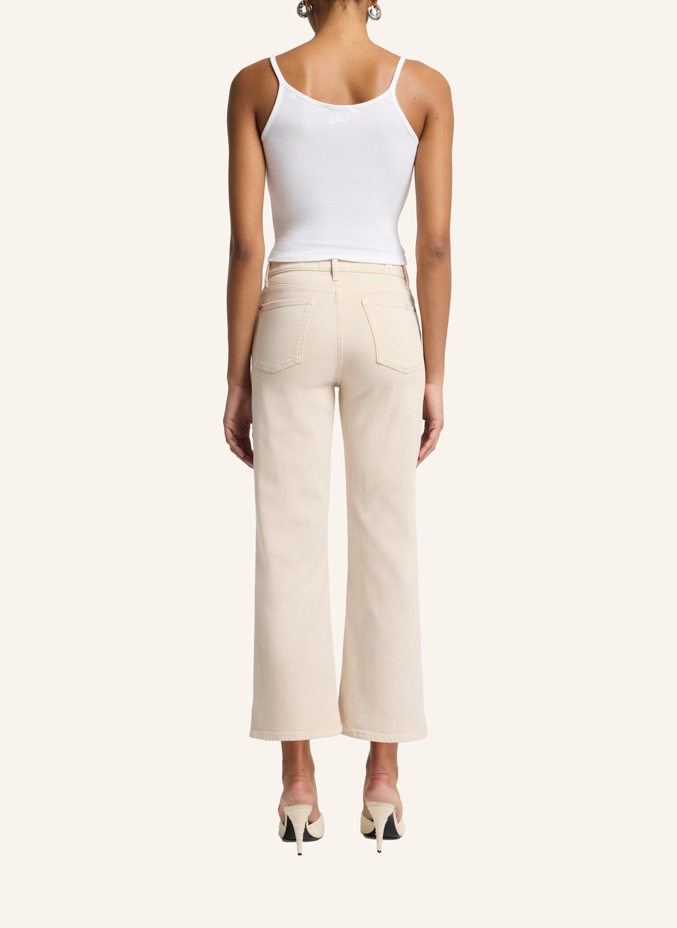 7 for all mankind Jeans CROPPED ALEXA Straight Fit: WEISS