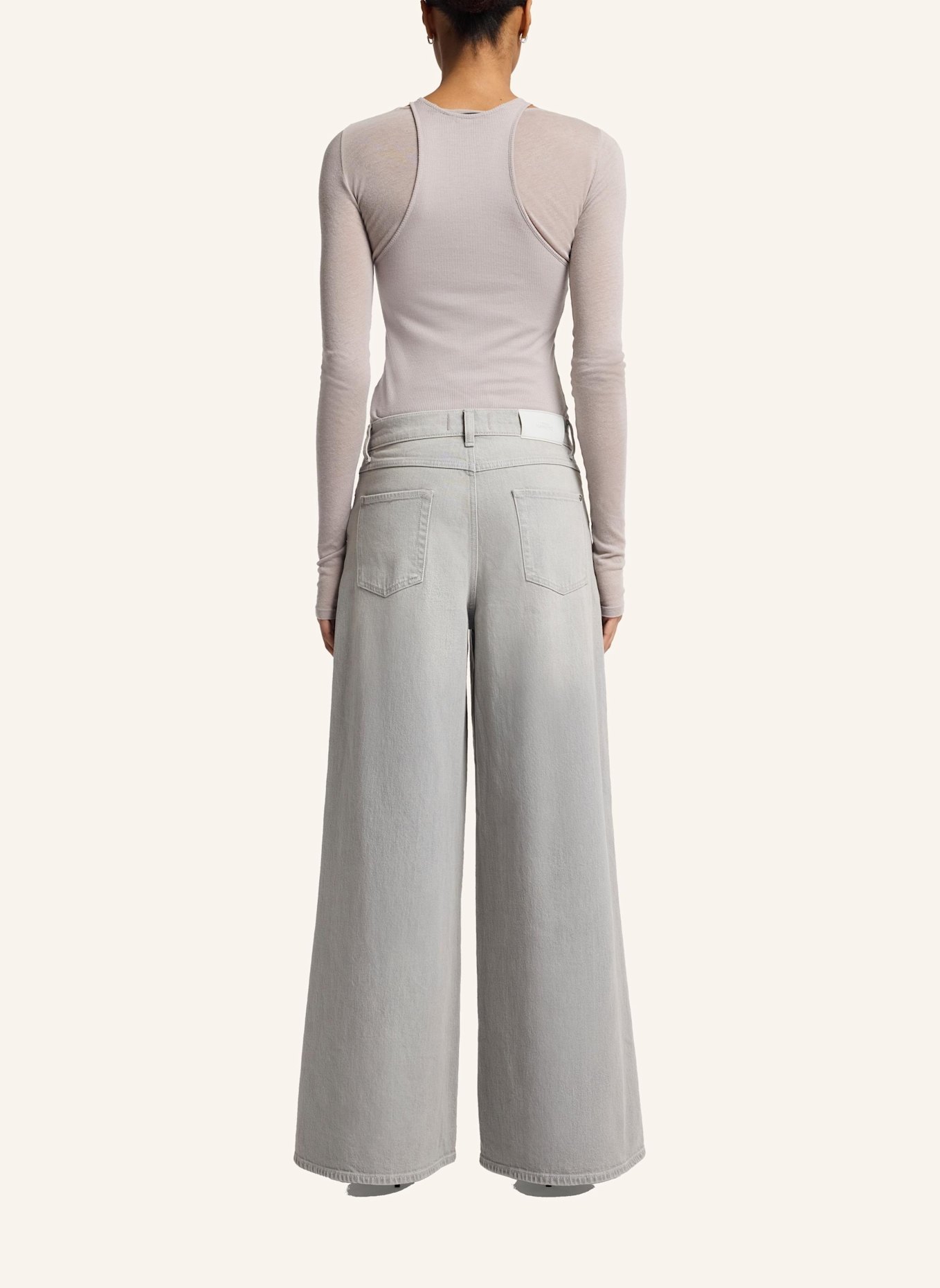 7 for all mankind Jeans MARIE WIDE LEG Wide Leg fit: GRAU