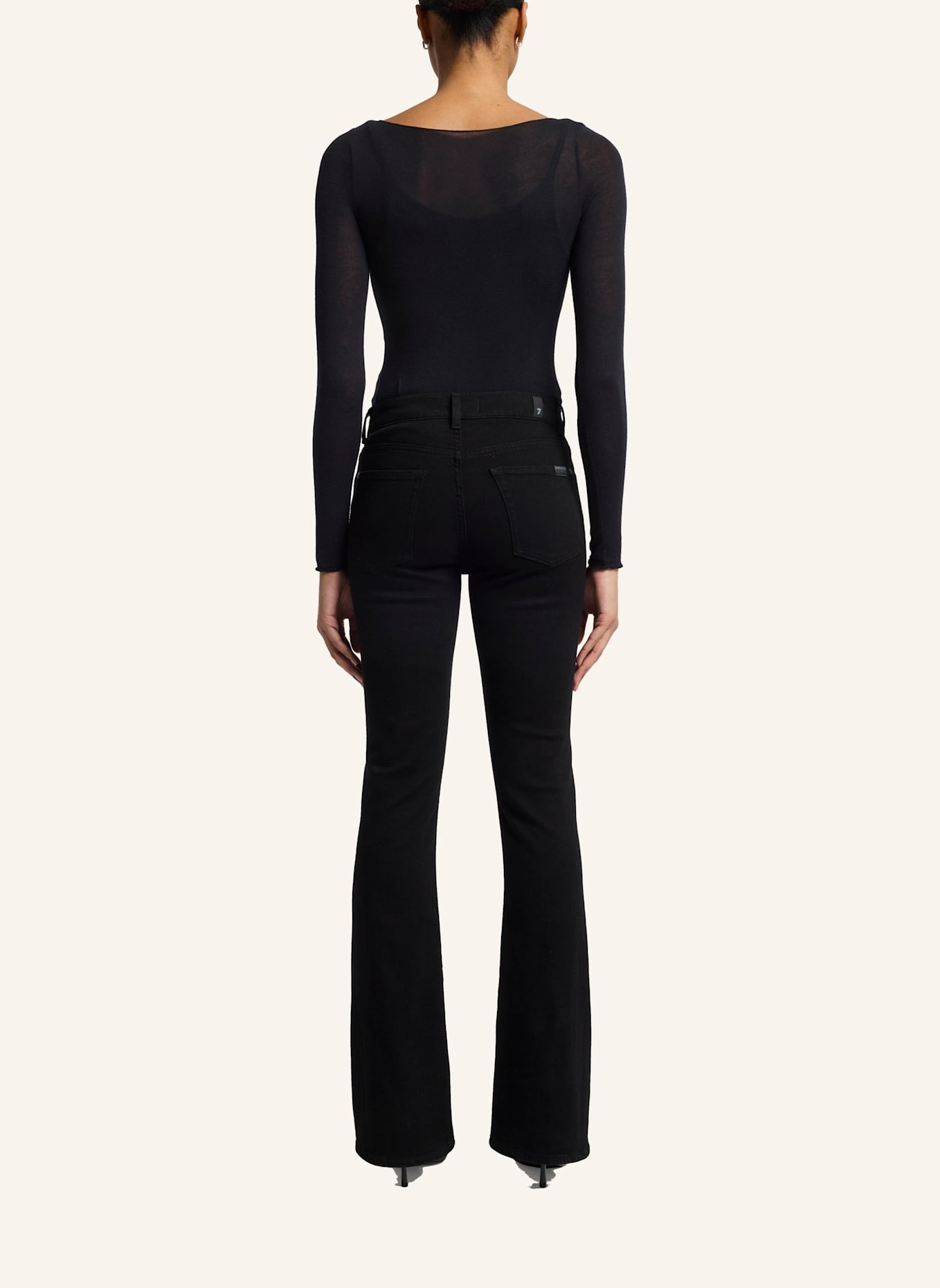 7 for all mankind Bootcut Jeans BOOTCUT: SCHWARZ