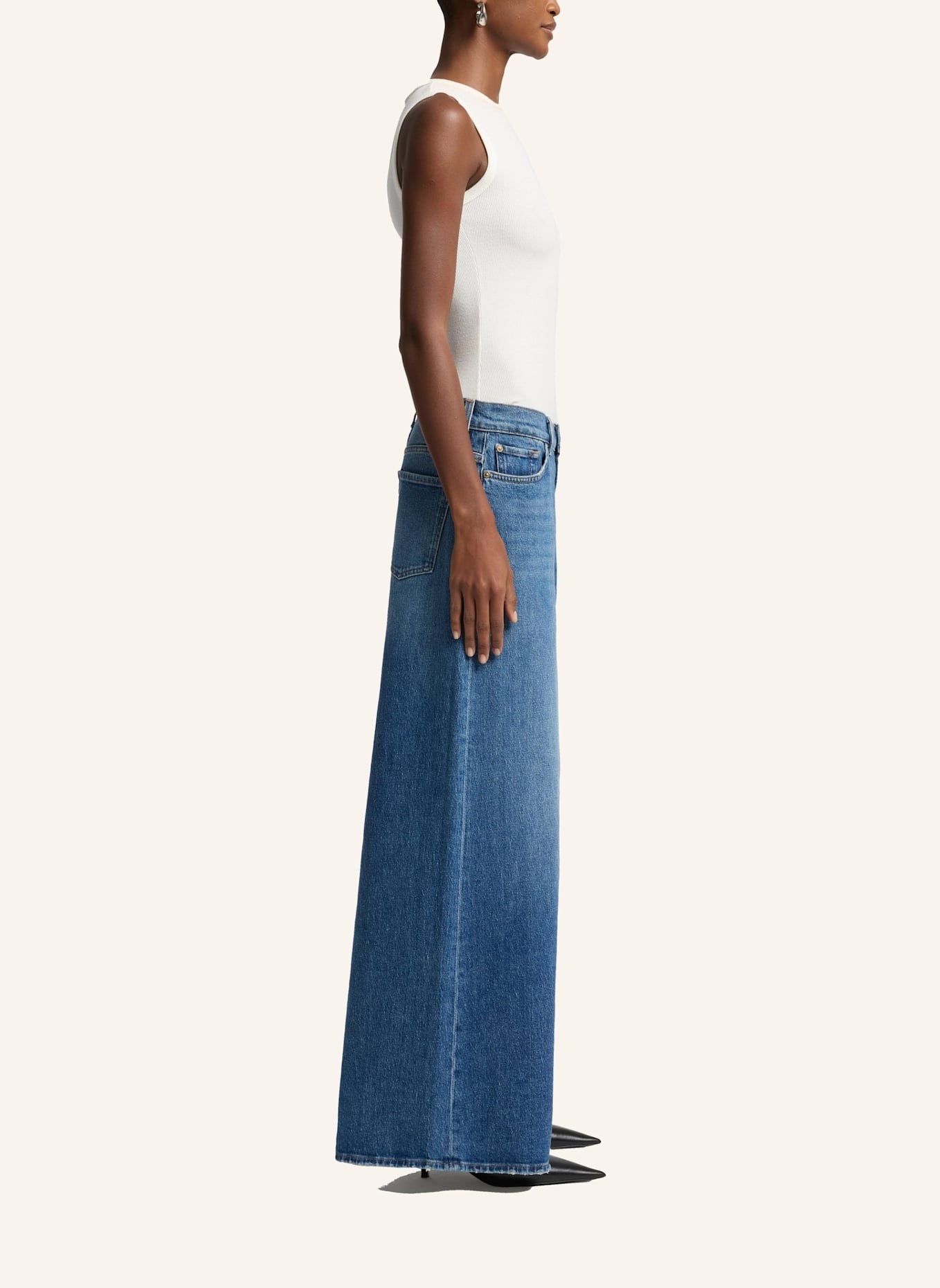 7 for all mankind Jeans MARIE WIDE LEG Wide Leg fit: BLAU