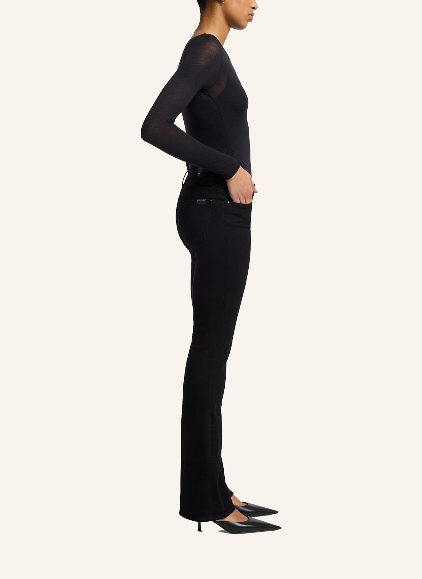 7 for all mankind Bootcut Jeans BOOTCUT: SCHWARZ