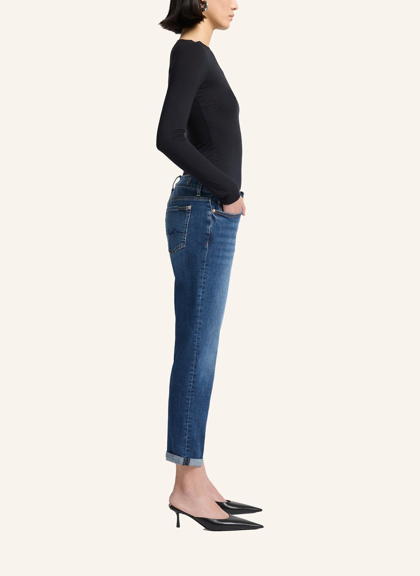 7 for all mankind Jeans JOSEFINA Boyfriend Fit: BLAU