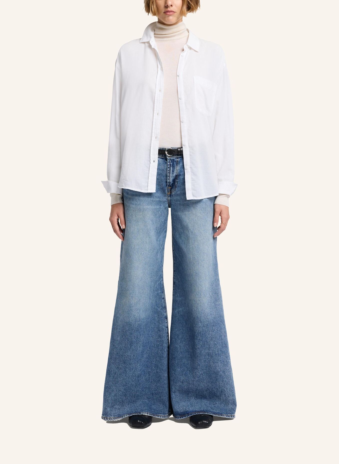 7 for all mankind Jeans WILLOW WIDE Wide Leg fit: BLAU