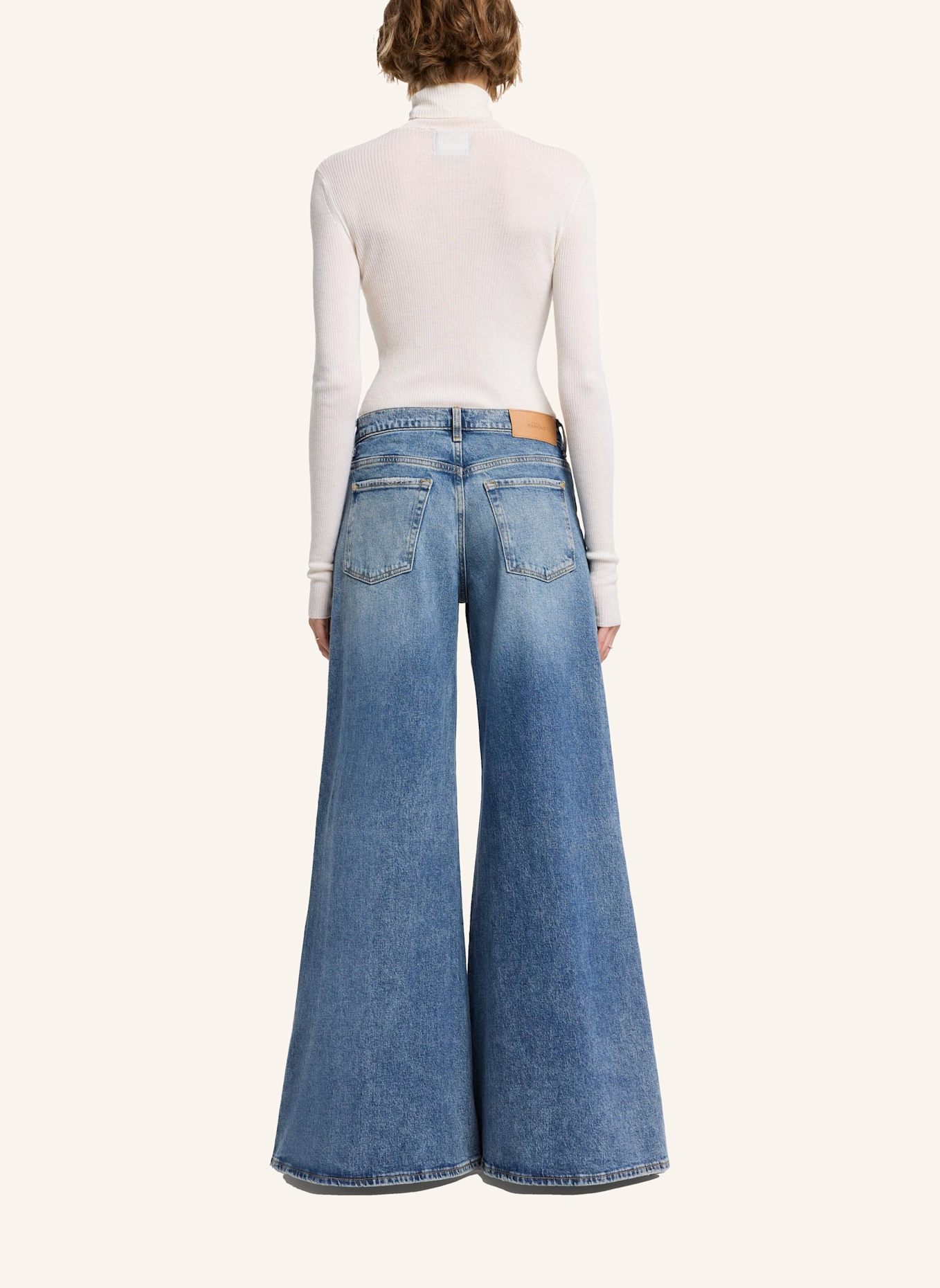 7 for all mankind Jeans WILLOW WIDE Wide Leg fit: BLAU