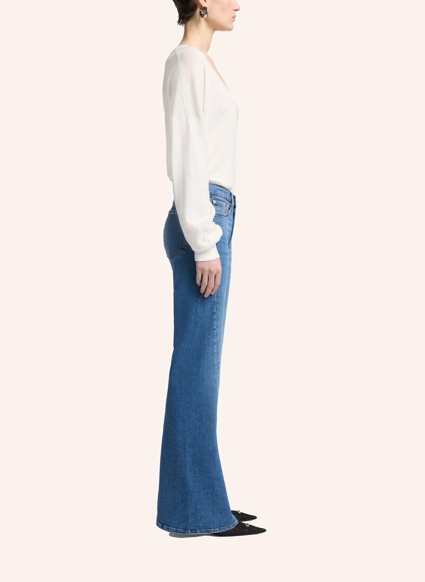 7 for all mankind Jeans DOJO TAILORLESS Flare Fit: BLAU
