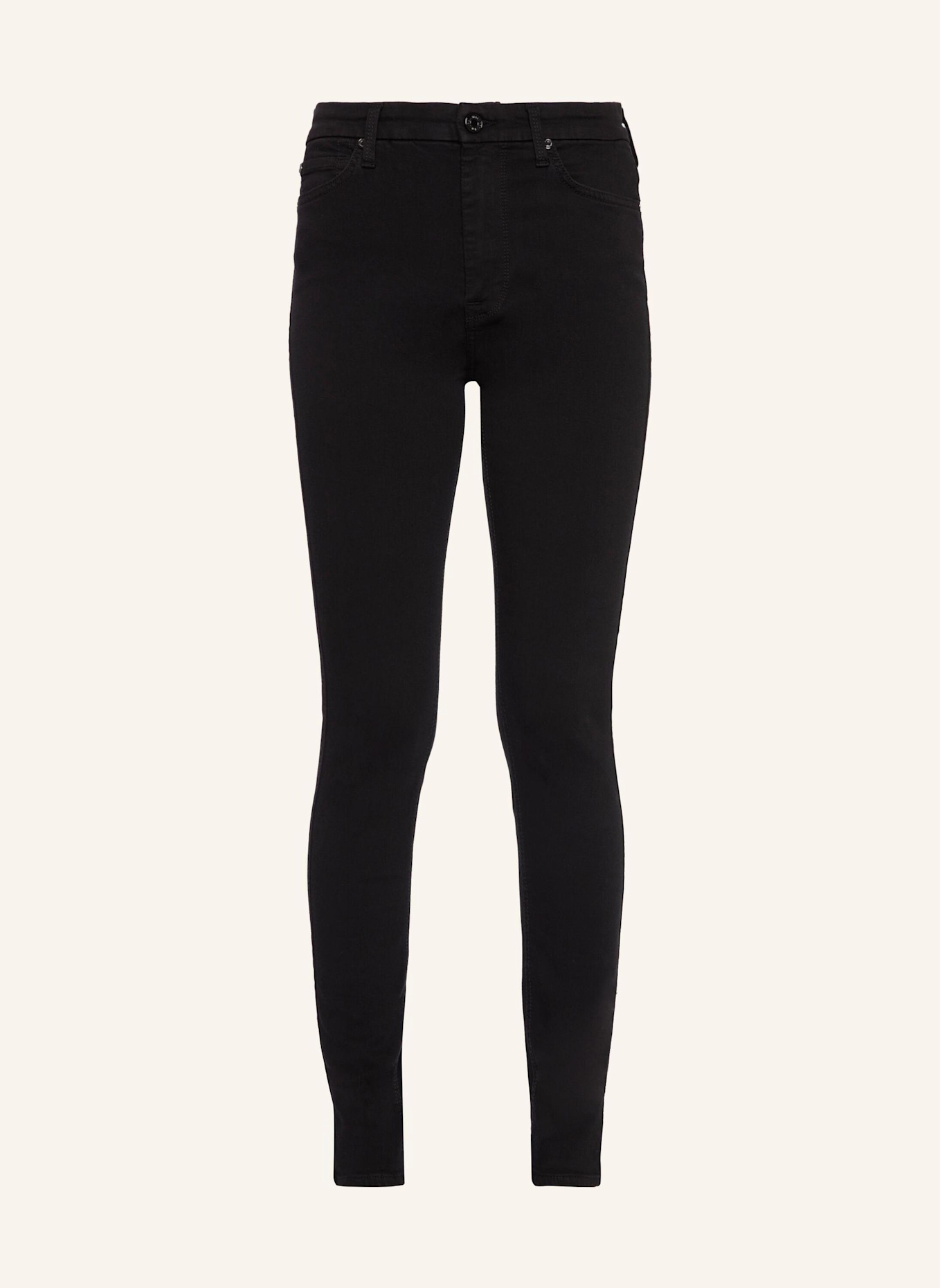 7 for all mankind Jeans HIGH RISE Skinny Fit: SCHWARZ