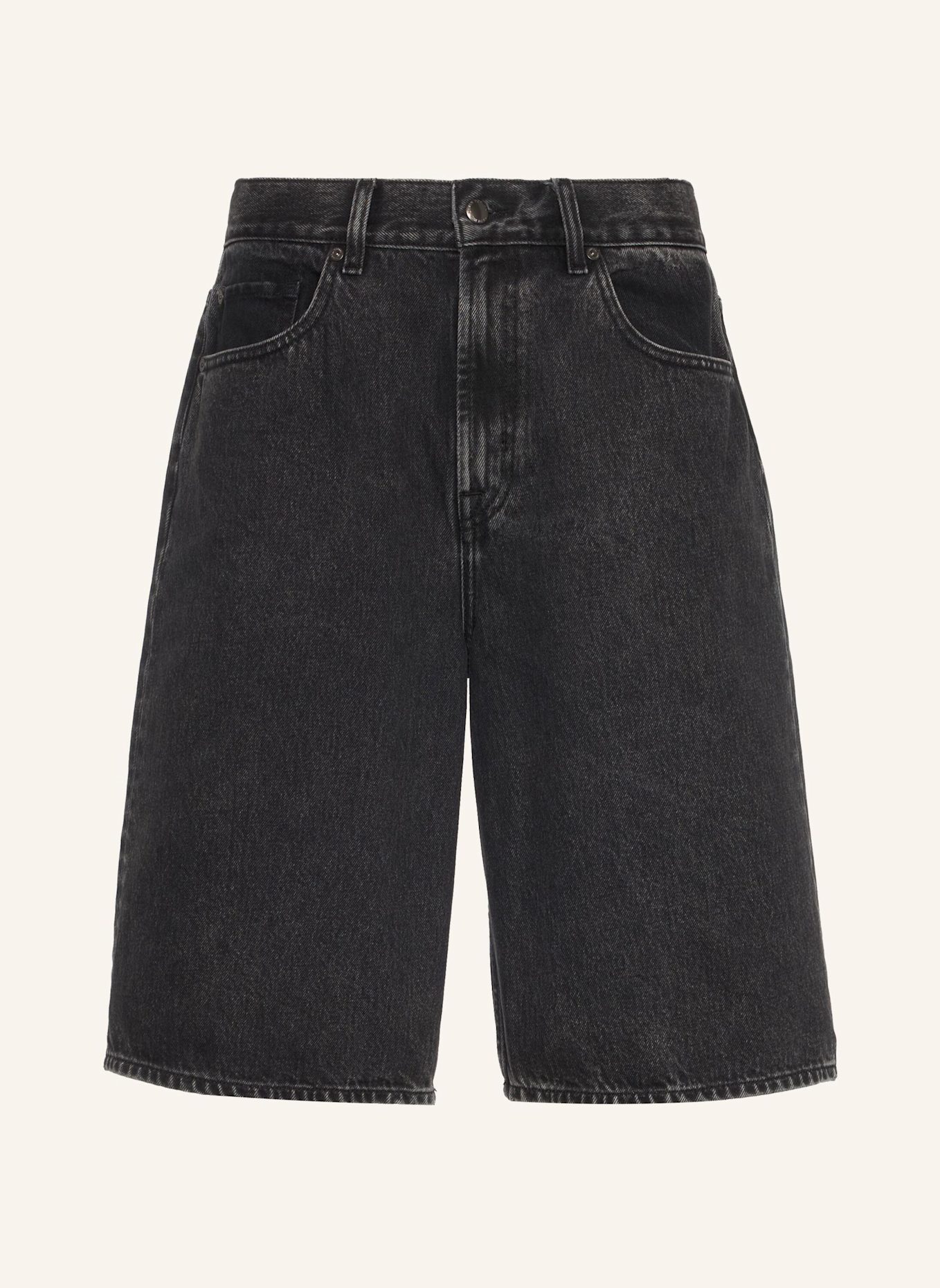 7 for all mankind Jeansshorts Wide Leg: SCHWARZ