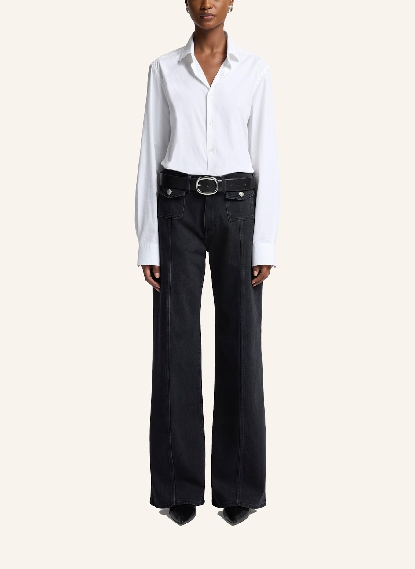 7 for all mankind Jeans LOTTA Wide Leg Fit: SCHWARZ