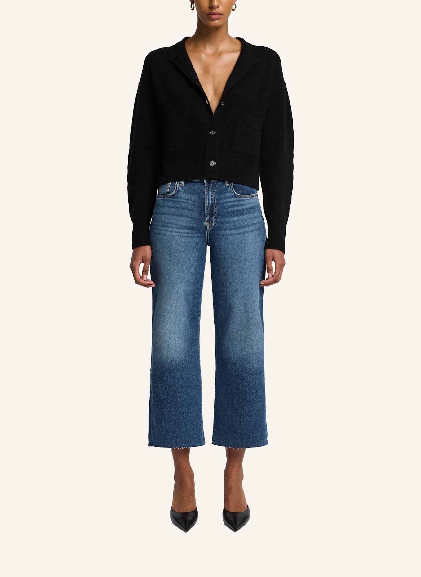 7 for all mankind Jeans CROPPED ALEXA Straight Fit: BLAU