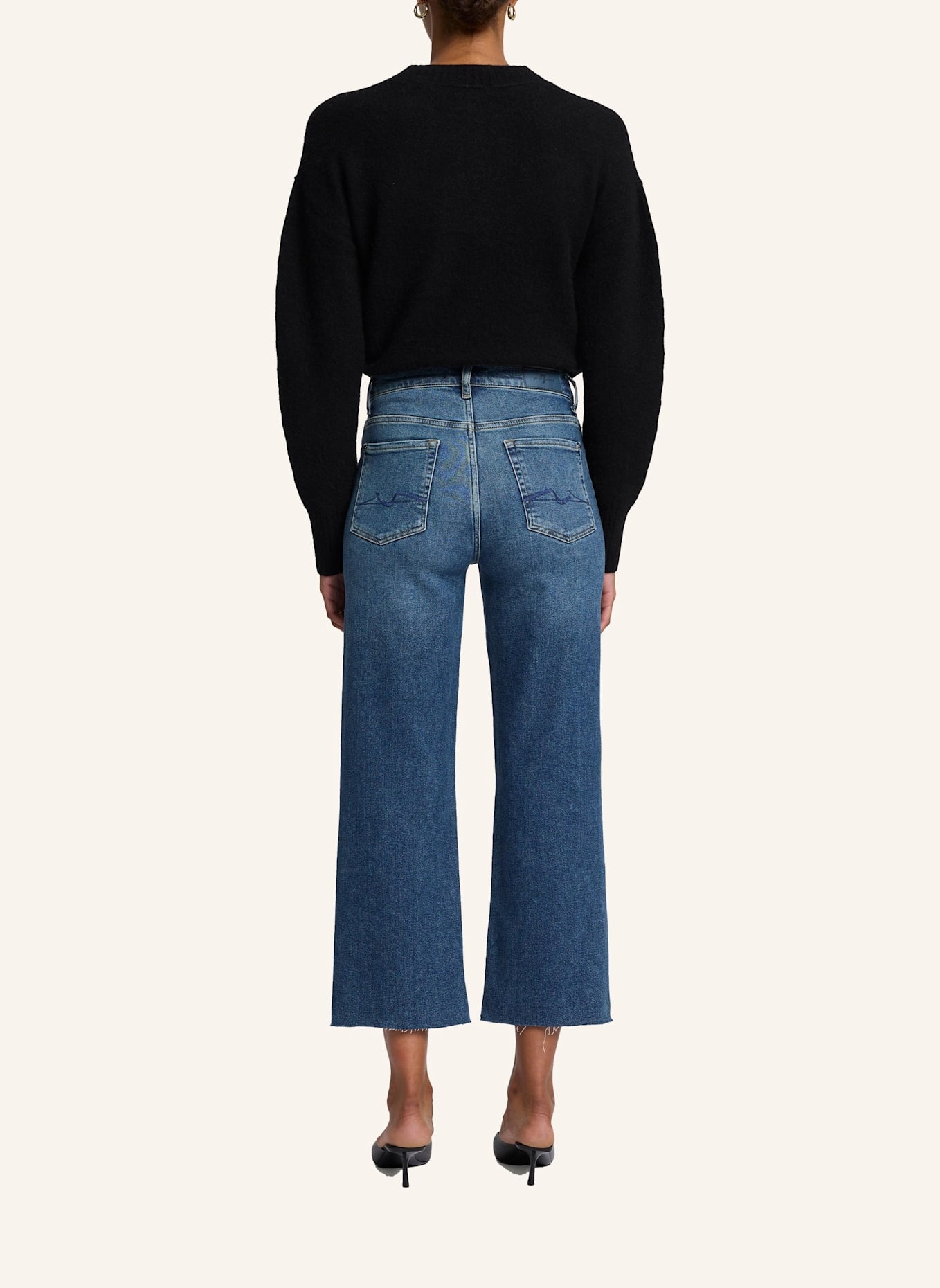 7 for all mankind Jeans CROPPED ALEXA Straight Fit: BLAU