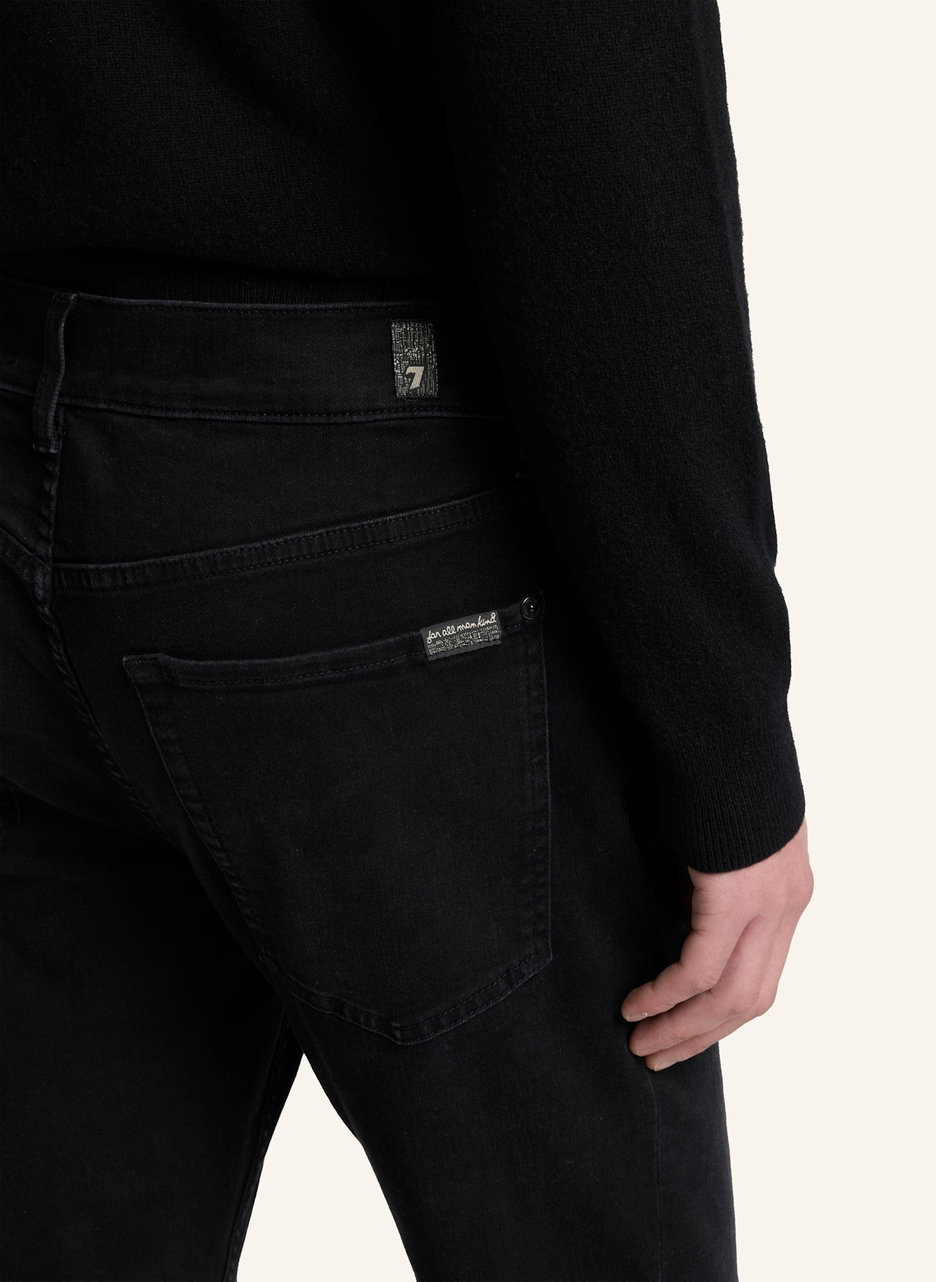 7 for all mankind Jeans THE STRAIGHT Straight Fit: SCHWARZ