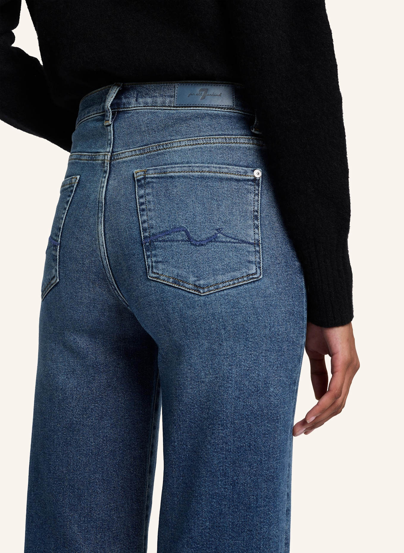 7 for all mankind Jeans CROPPED ALEXA Straight Fit: BLAU