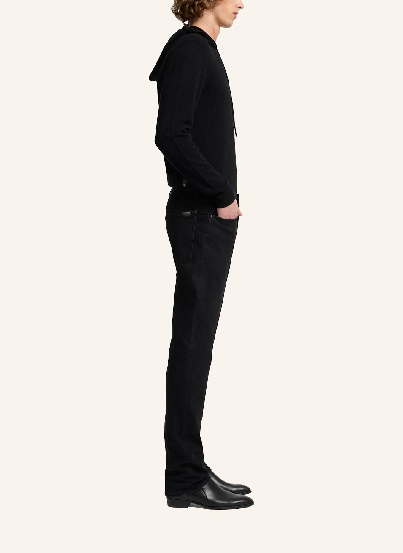 7 for all mankind Jeans THE STRAIGHT Straight Fit: SCHWARZ