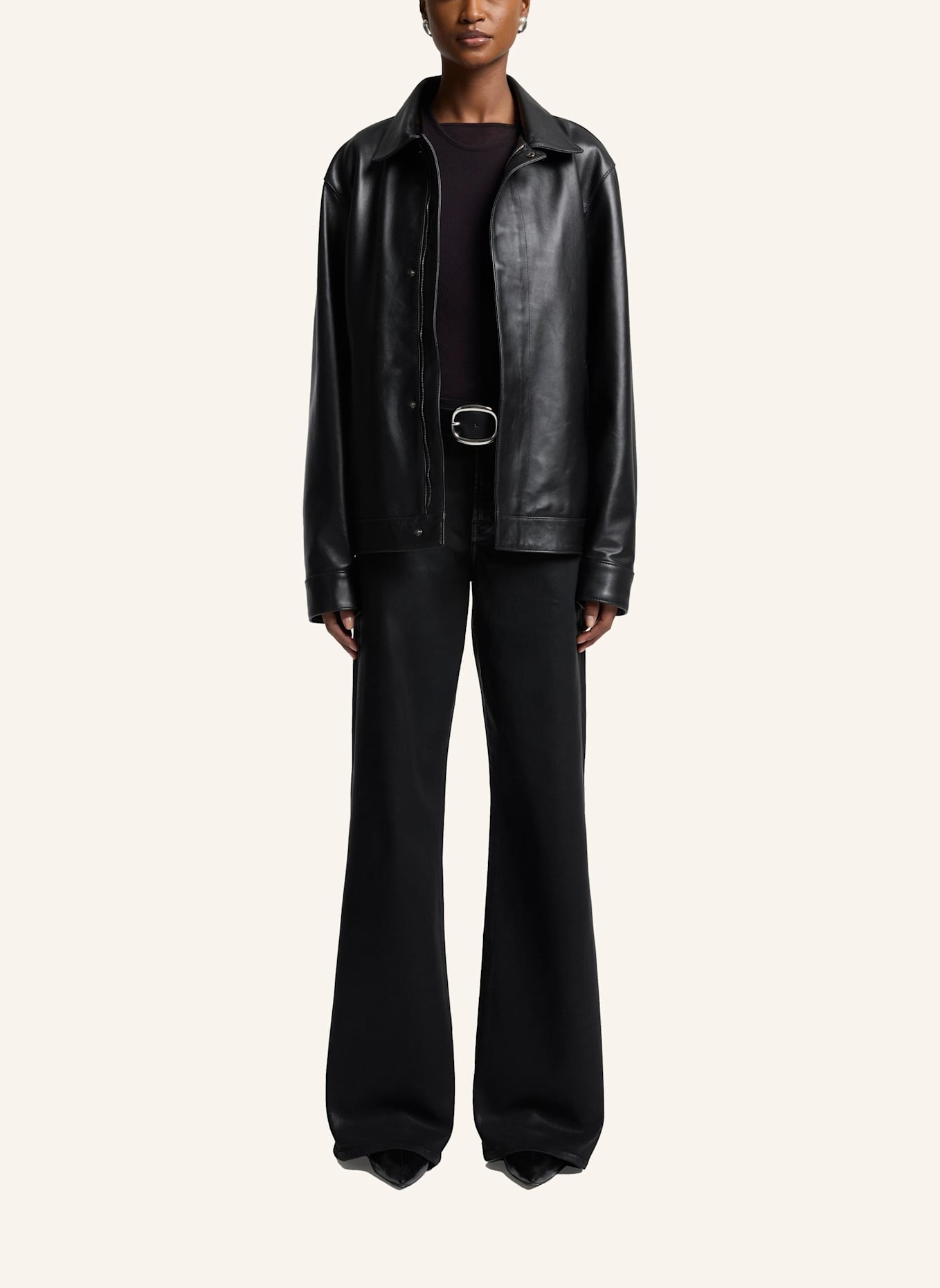 7 for all mankind Jeans LOTTA Wide Leg Fit: SCHWARZ