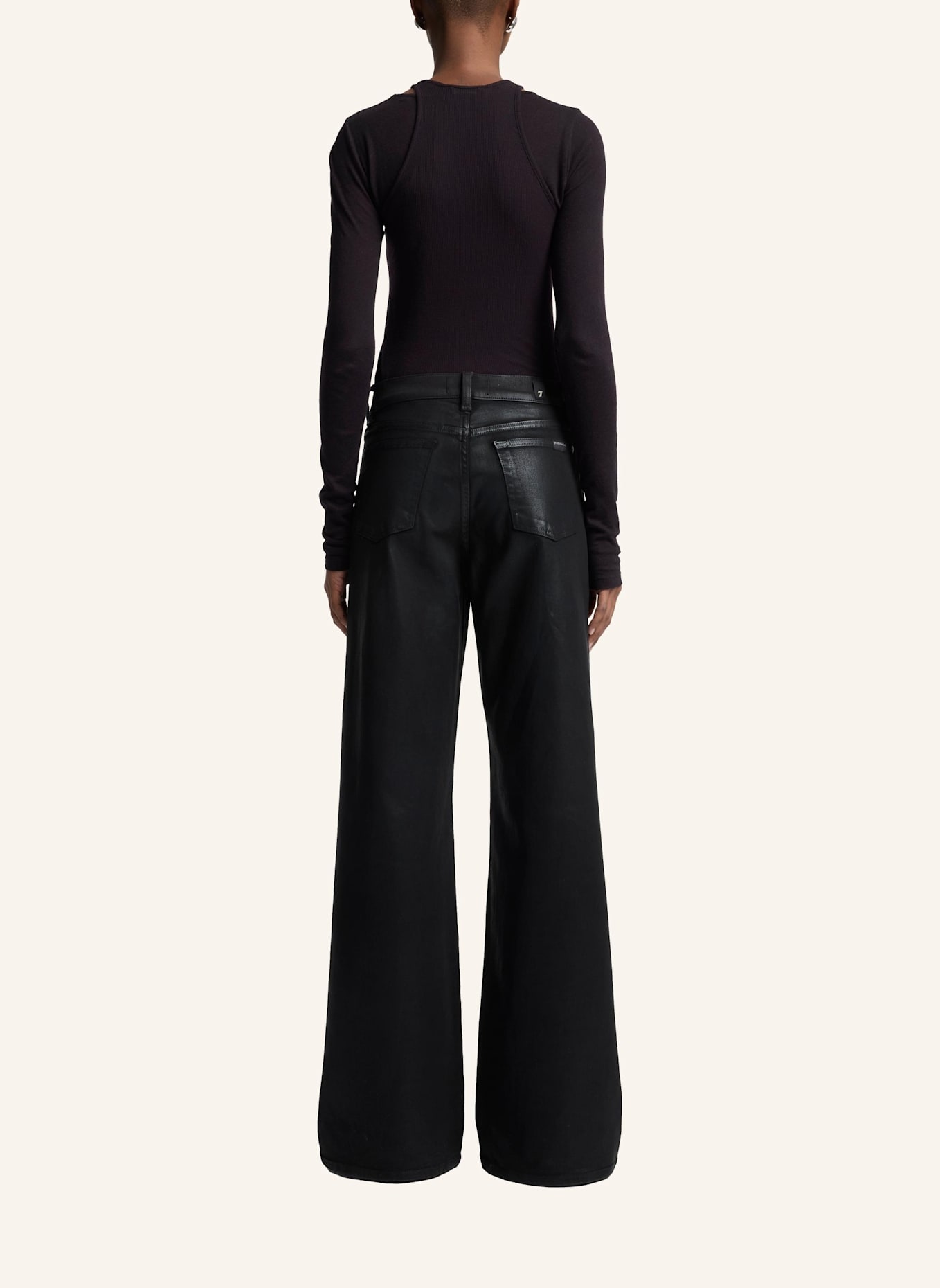 7 for all mankind Jeans LOTTA Wide Leg Fit: SCHWARZ
