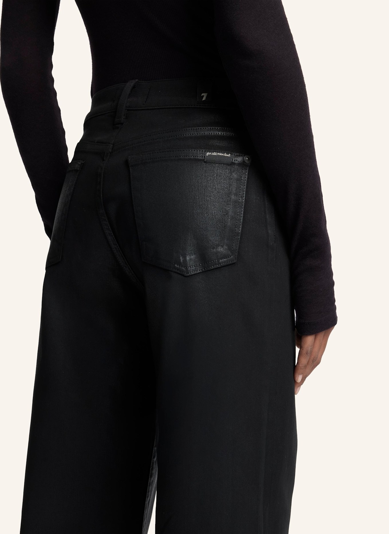 7 for all mankind Jeans LOTTA Wide Leg Fit: SCHWARZ