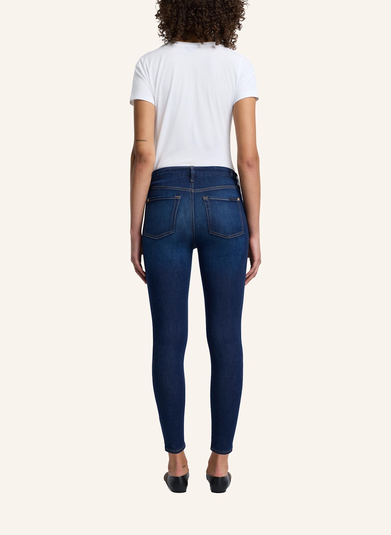 7 for all mankind Jeans HW ANKLE SKINNY Skinny Fit: BLAU