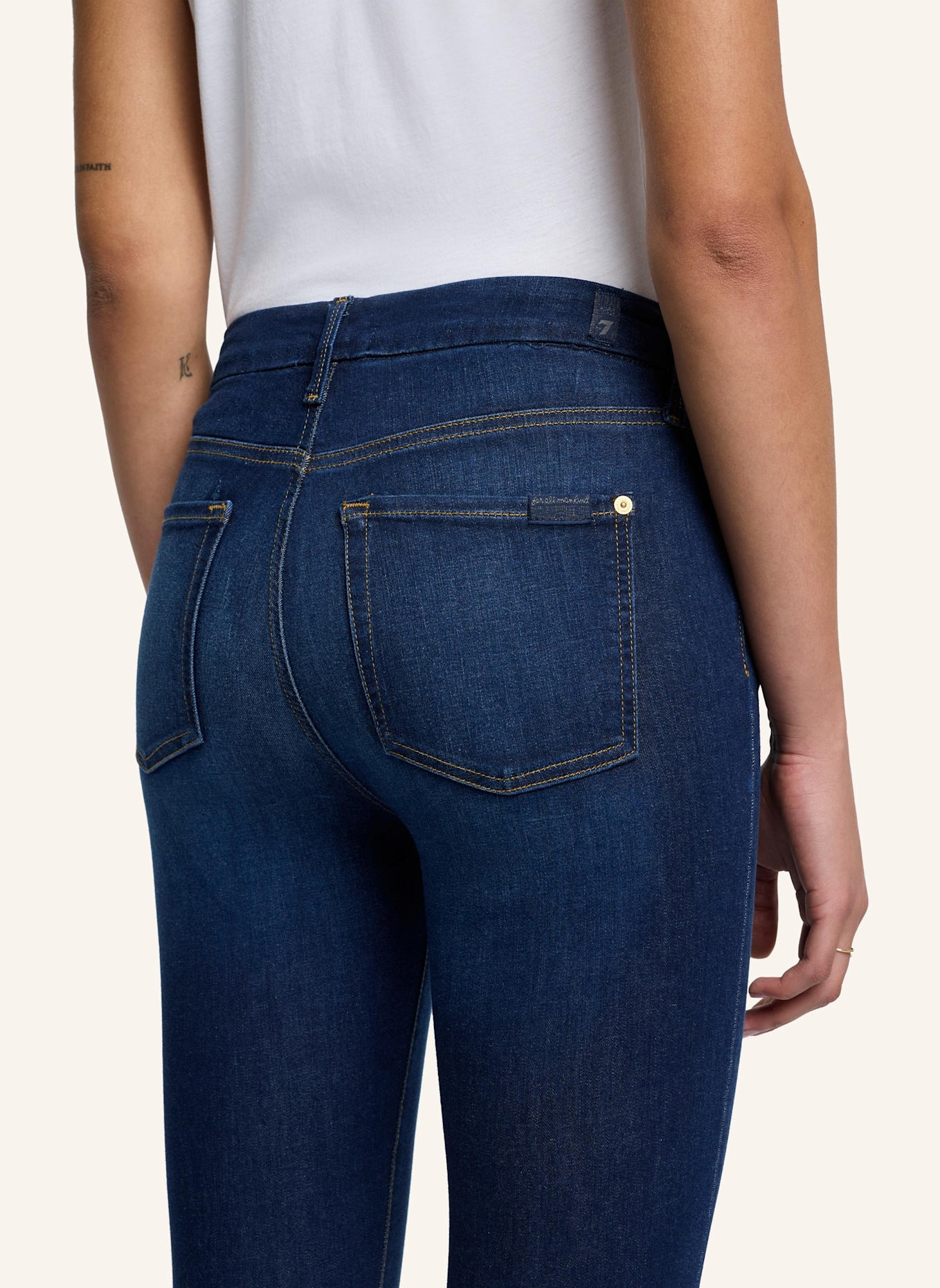 7 for all mankind Jeans HW ANKLE SKINNY Skinny Fit: BLAU