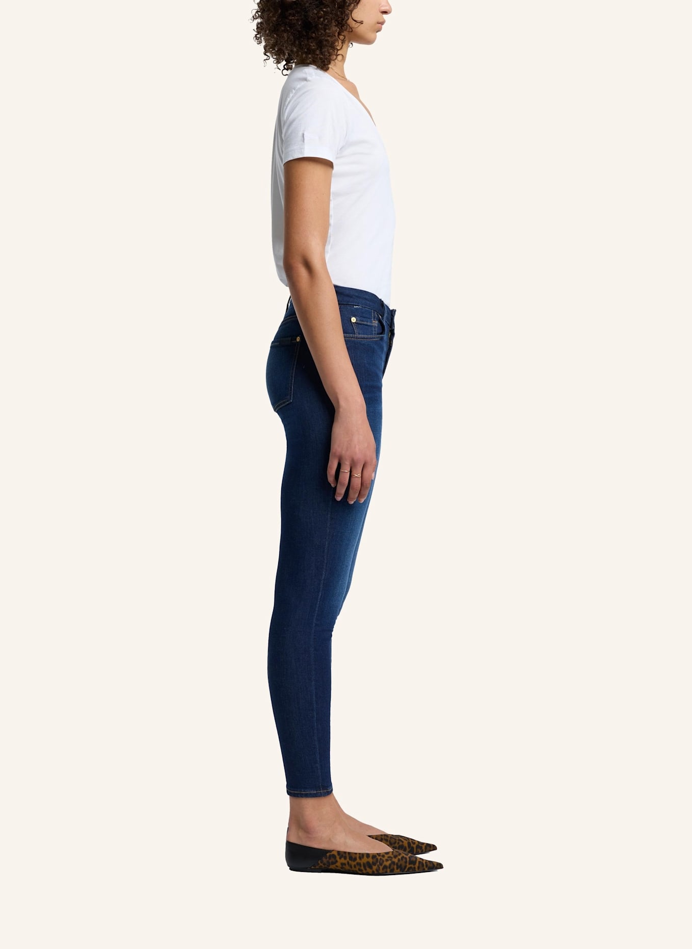 7 for all mankind Jeans HW ANKLE SKINNY Skinny Fit: BLAU