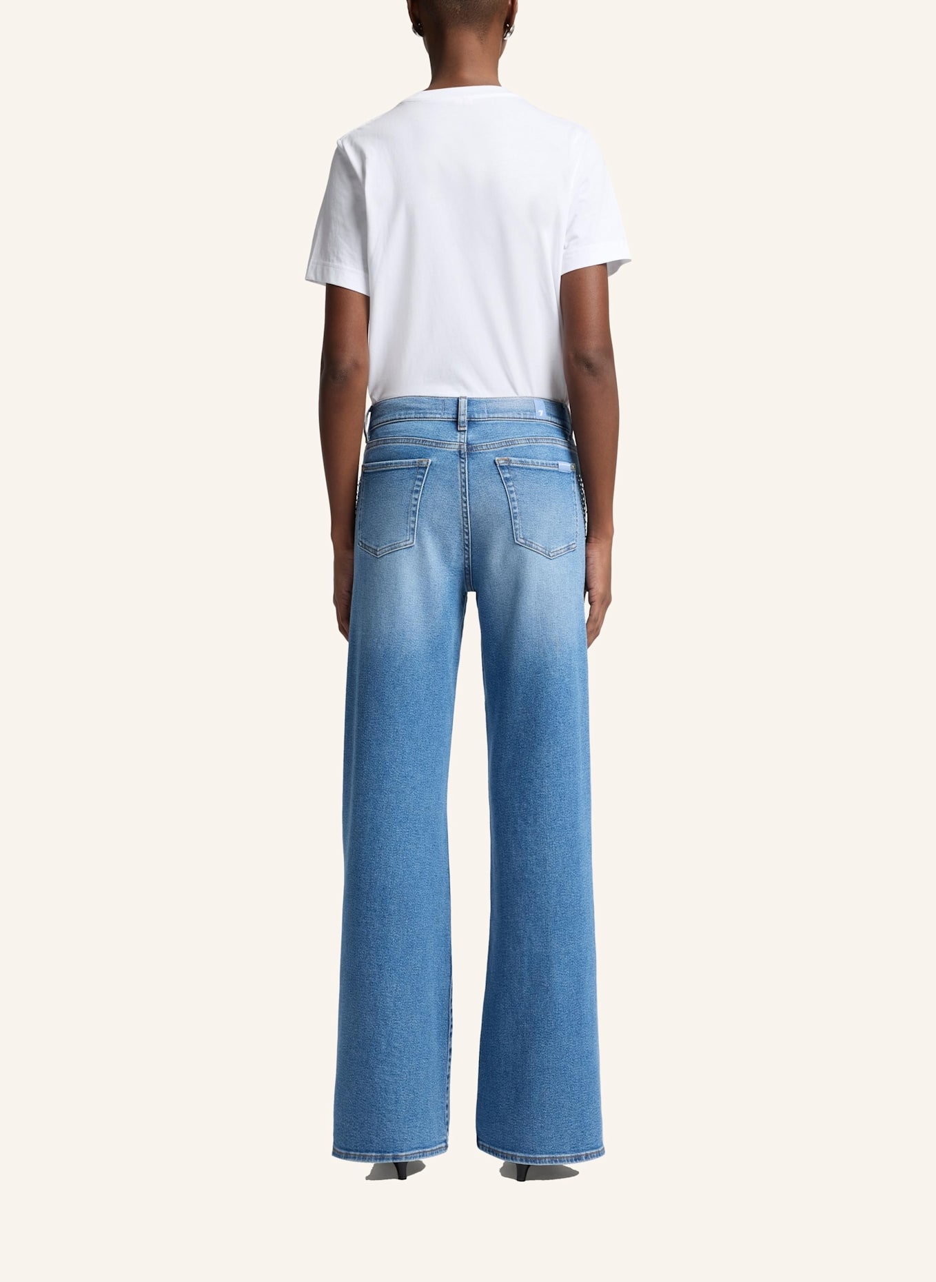 7 for all mankind Jeans TWISTED LOTTA Wide Leg Fit: BLAU