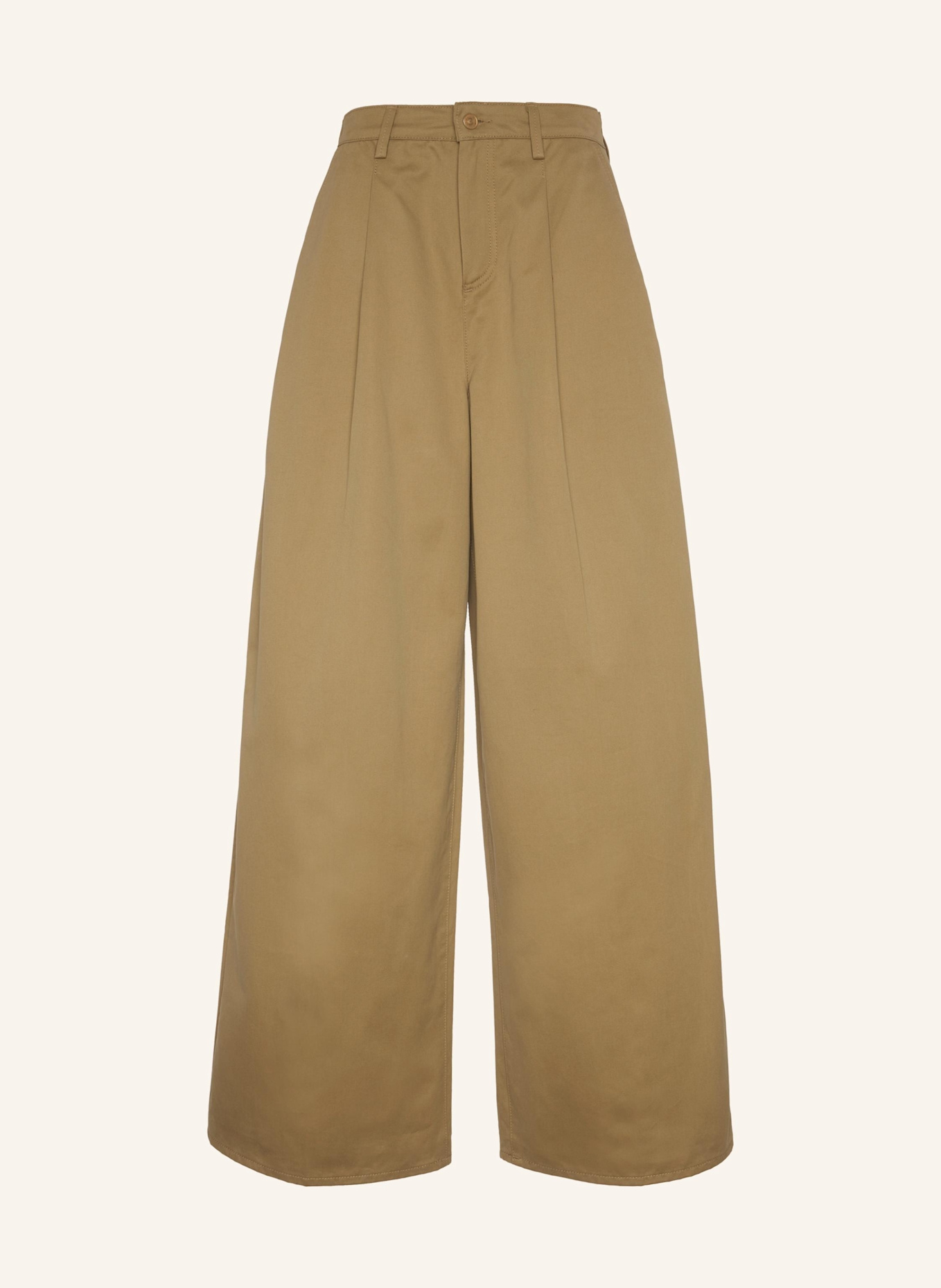 7 for all mankind Chino Pants PLEATED WIDE Wide Leg Fit: BEIGE