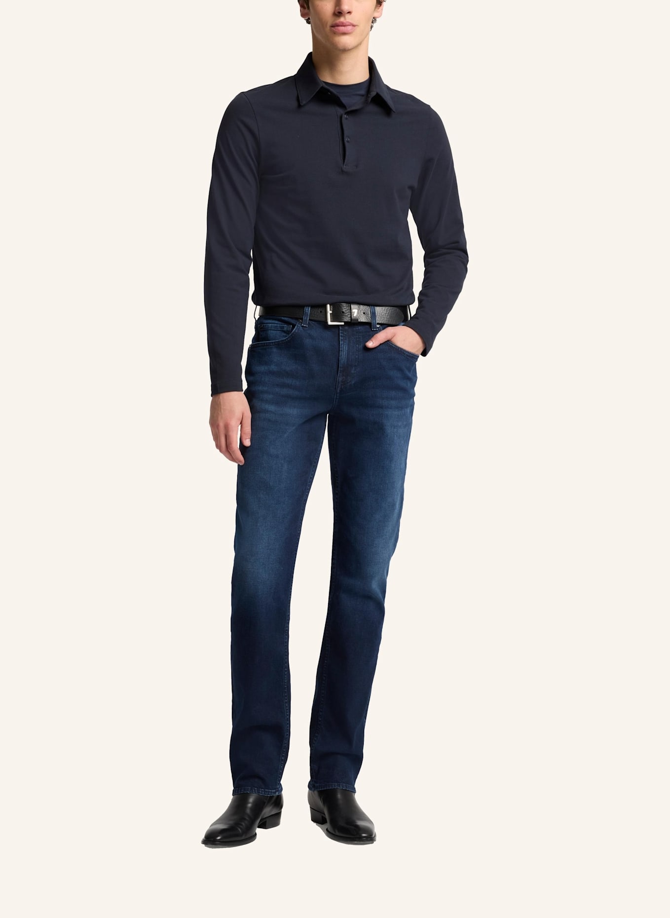 7 for all mankind Jeans THE STRAIGHT Straight Fit: BLAU