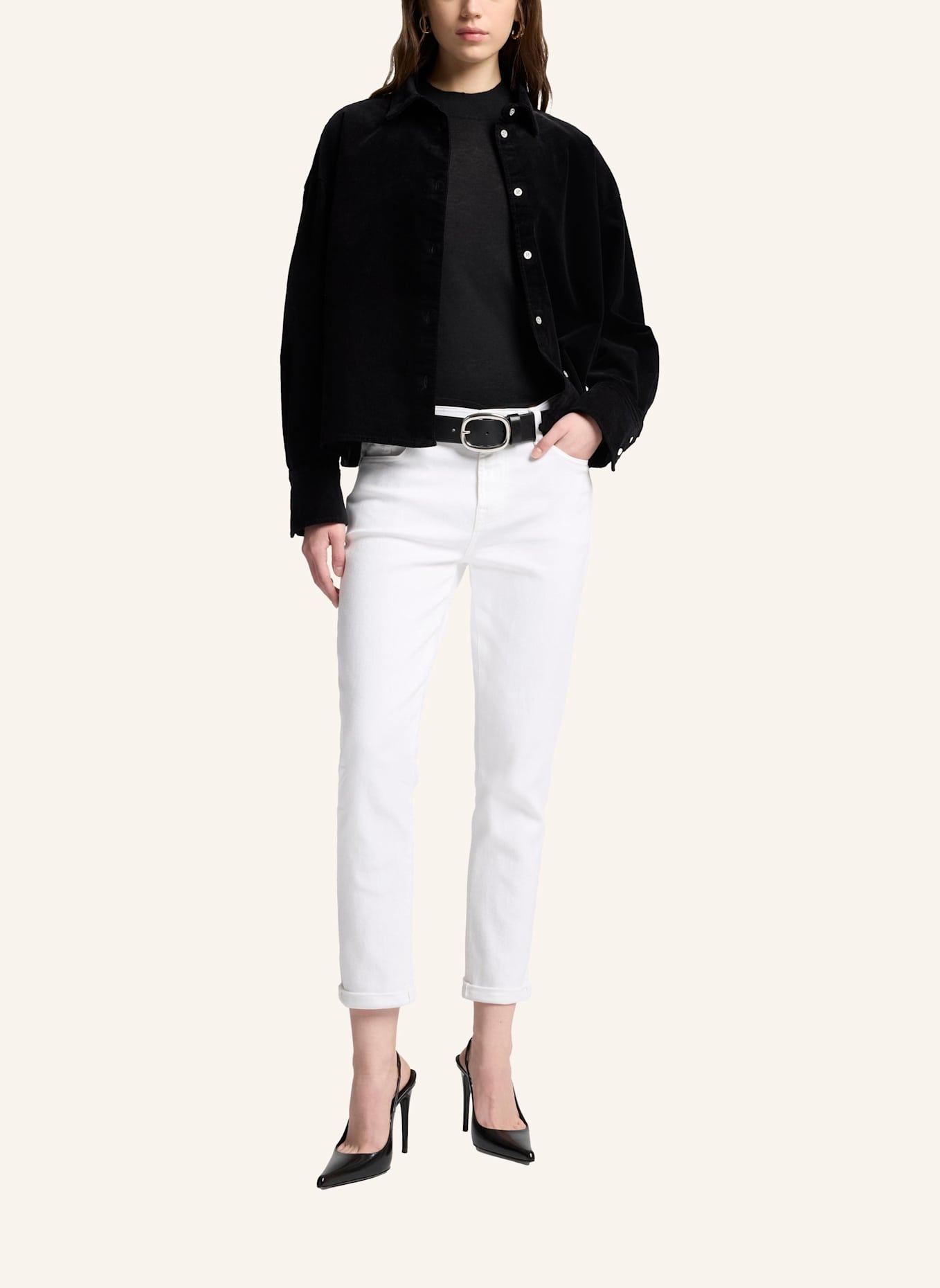 7 for all mankind Jeans JOSEFINA Boyfriend Fit: WEISS