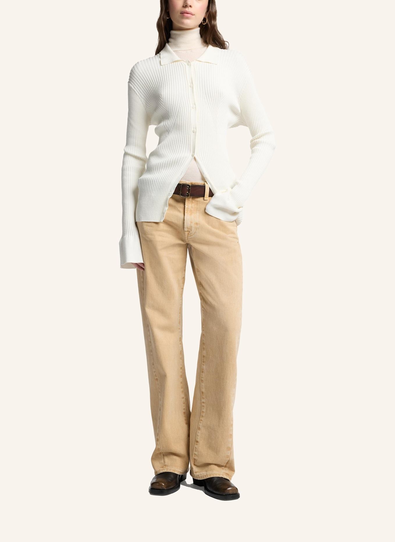 7 for all mankind Jeans TWISTED TESS Wide Leg Fit: BEIGE