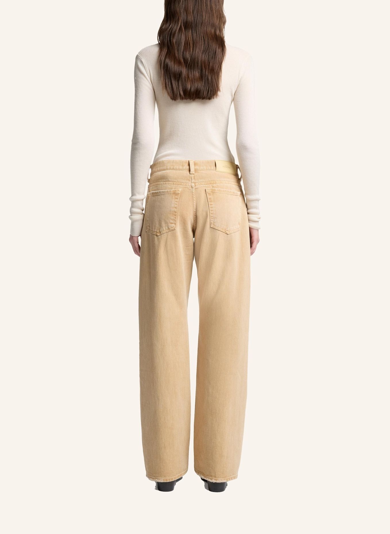 7 for all mankind Jeans TWISTED TESS Wide Leg Fit: BEIGE