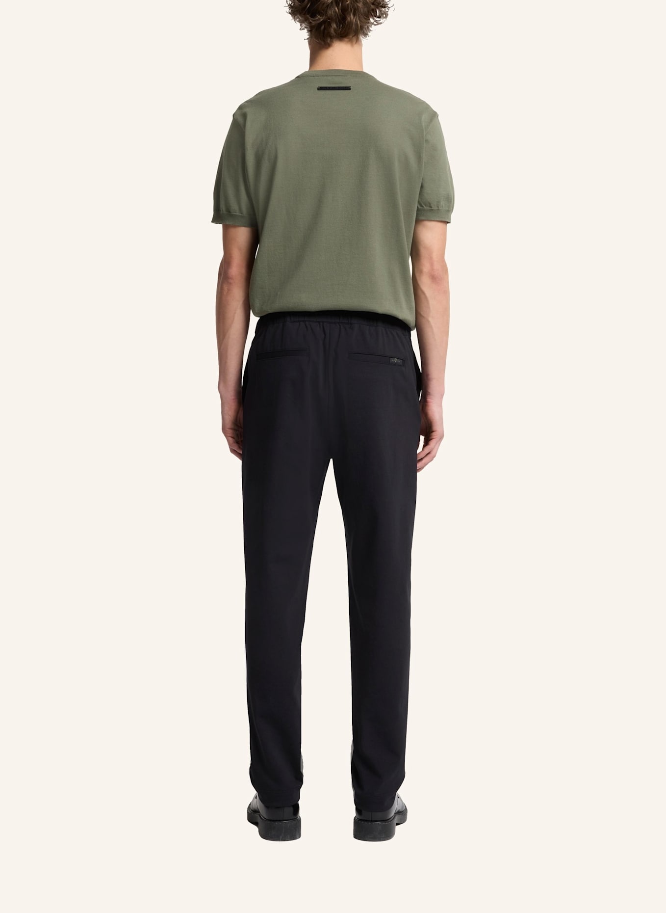 7 for all mankind Chino Pants HYBRID Straight Fit: SCHWARZ