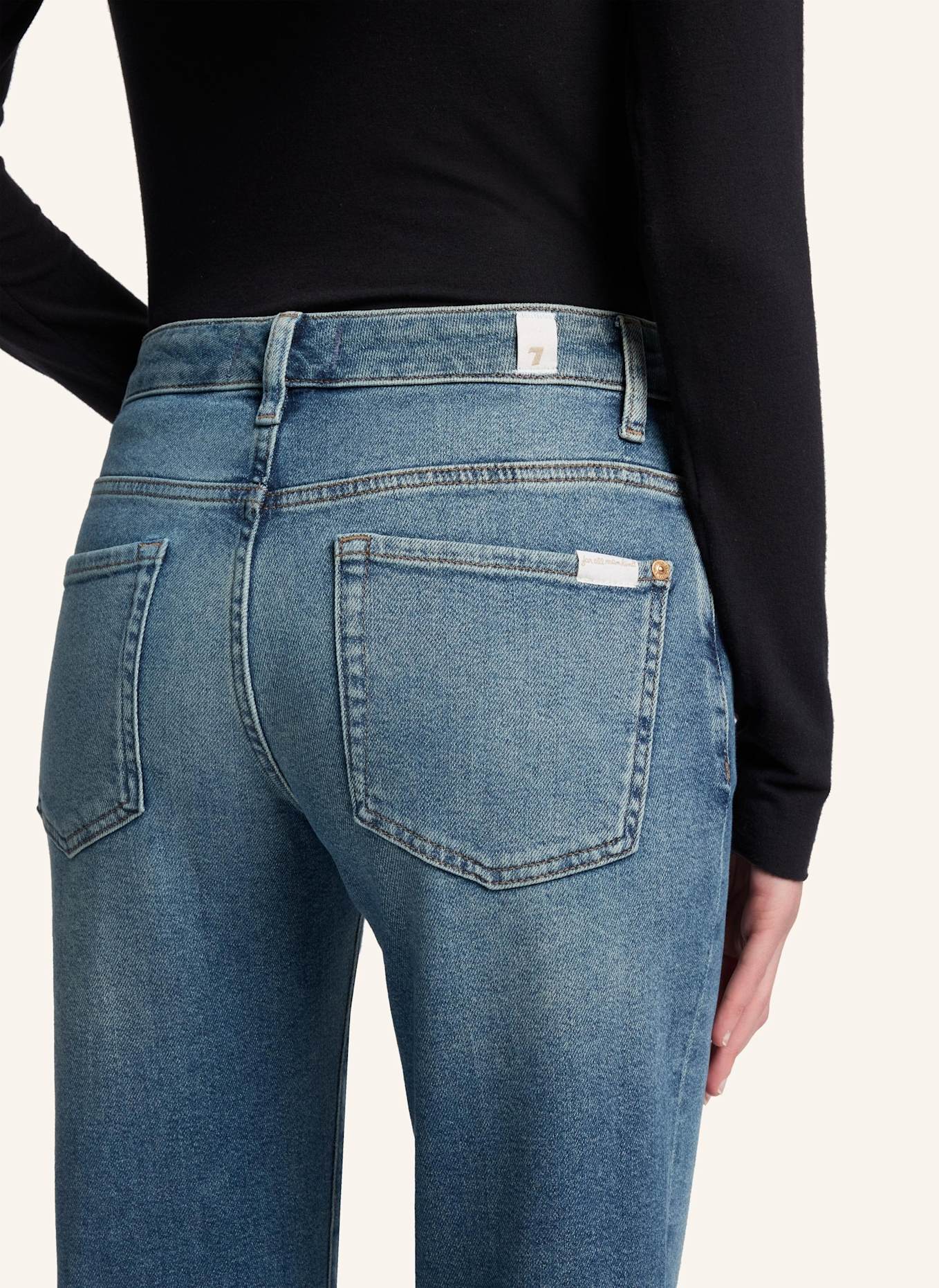7 for all mankind Rechte jeans CALIE: BLAUW / DONKERBLAUW