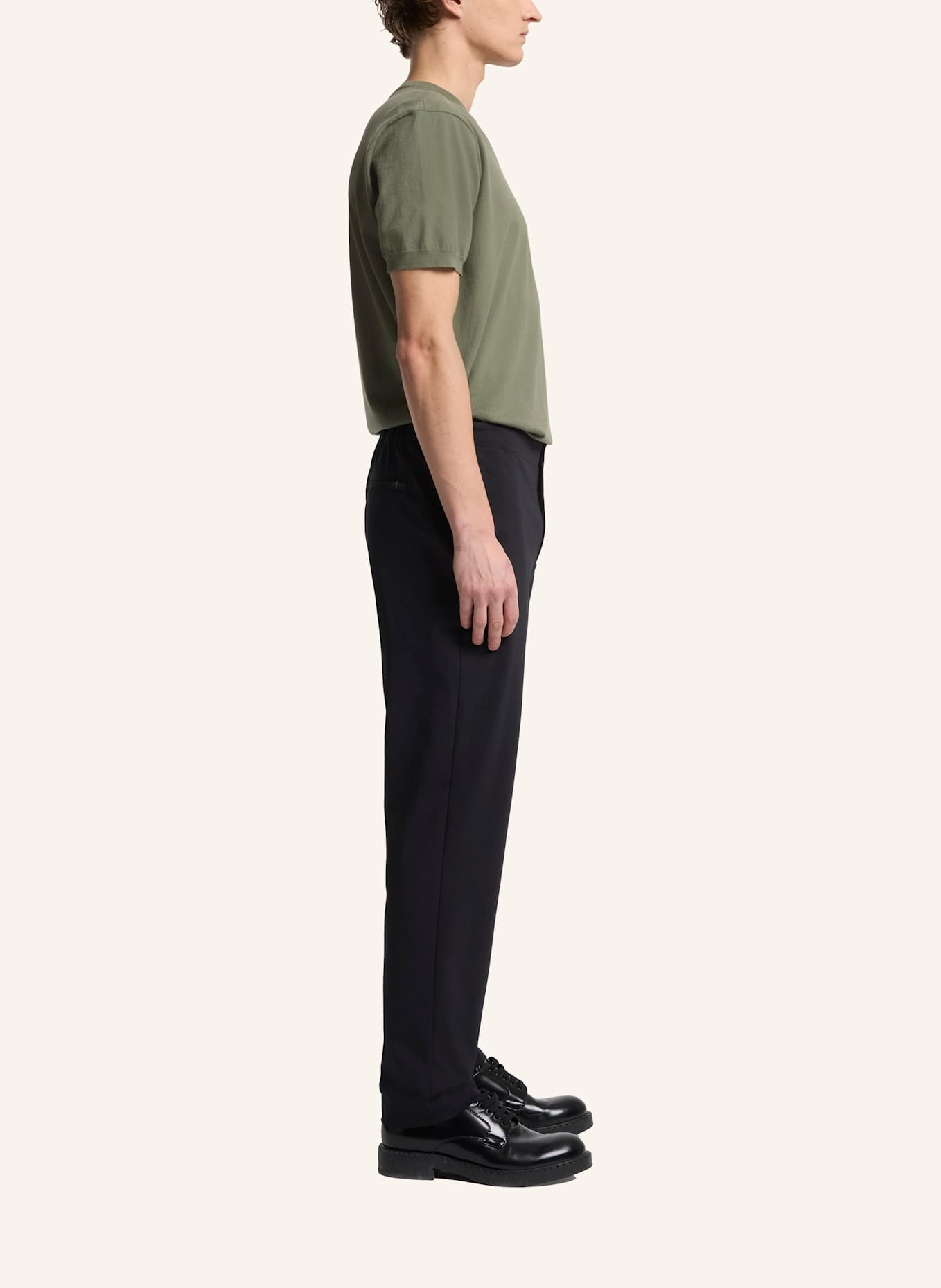 7 for all mankind Chino Pants HYBRID Straight Fit: SCHWARZ