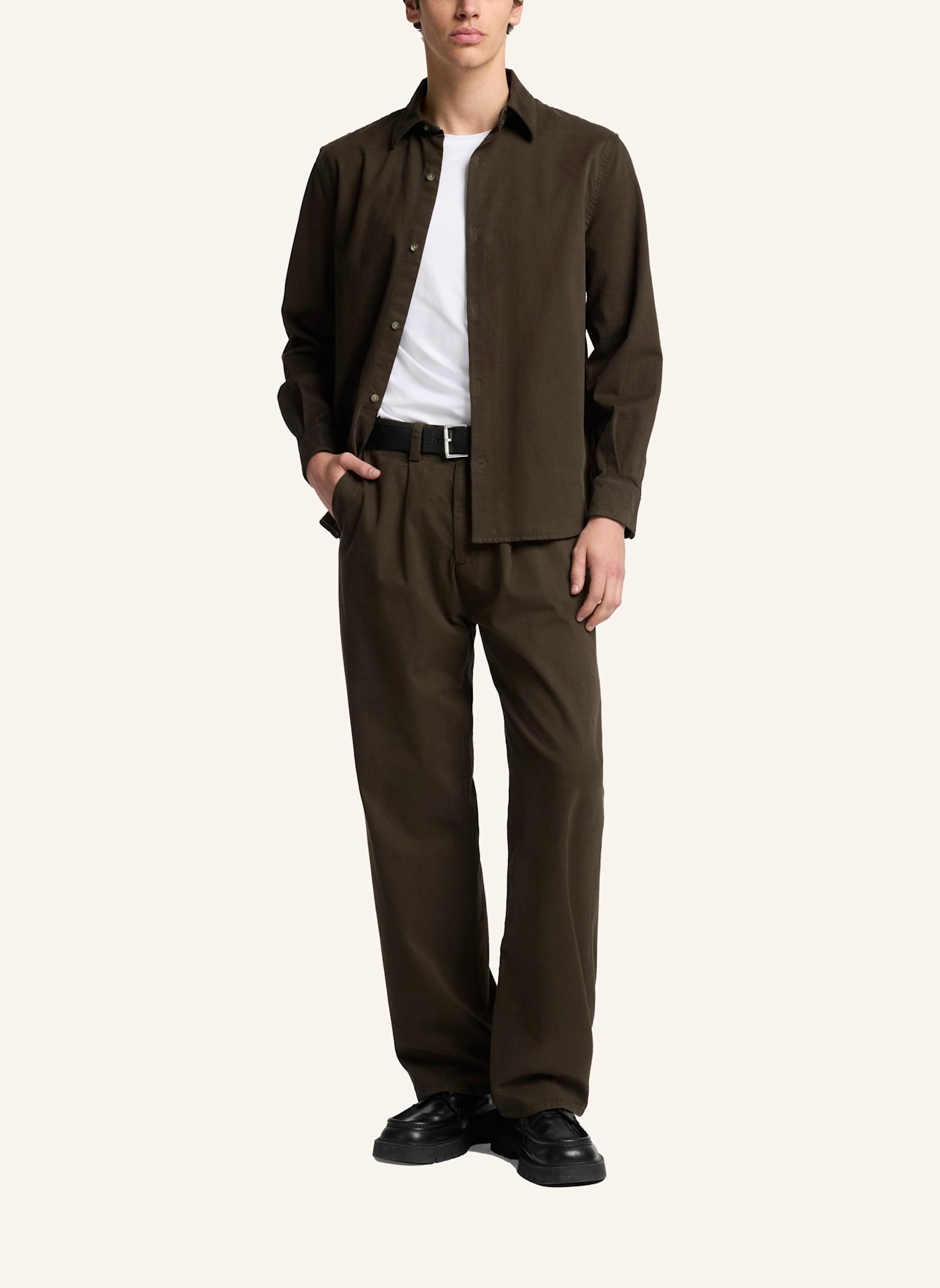 7 for all mankind Chino VULCAN Straight Fit: GRÜN