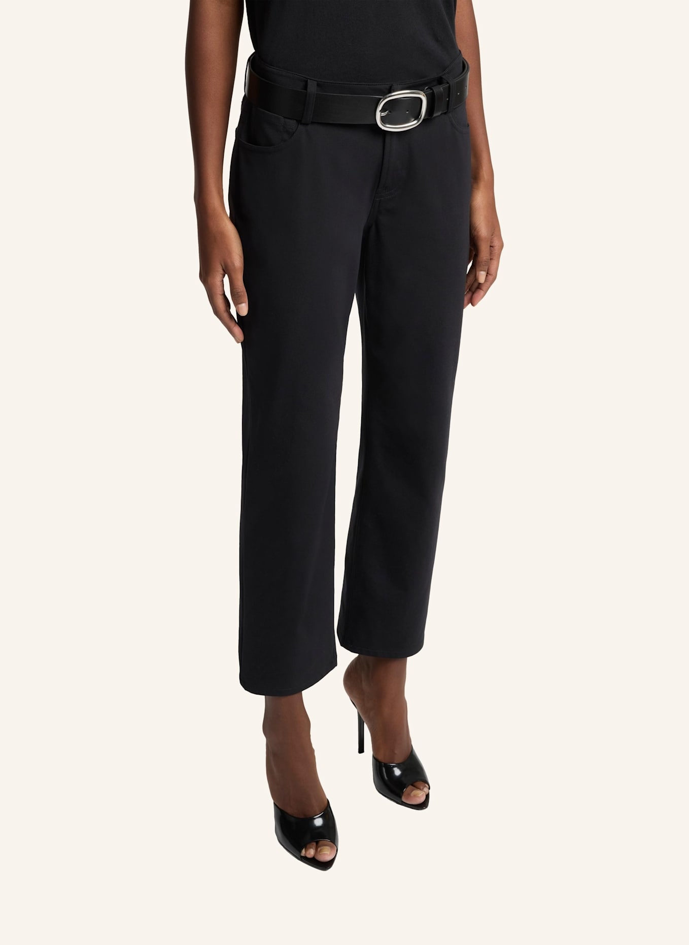 7 for all mankind Jeans CALIE STRAIGHT ANKLE Straight Fit: SCHWARZ