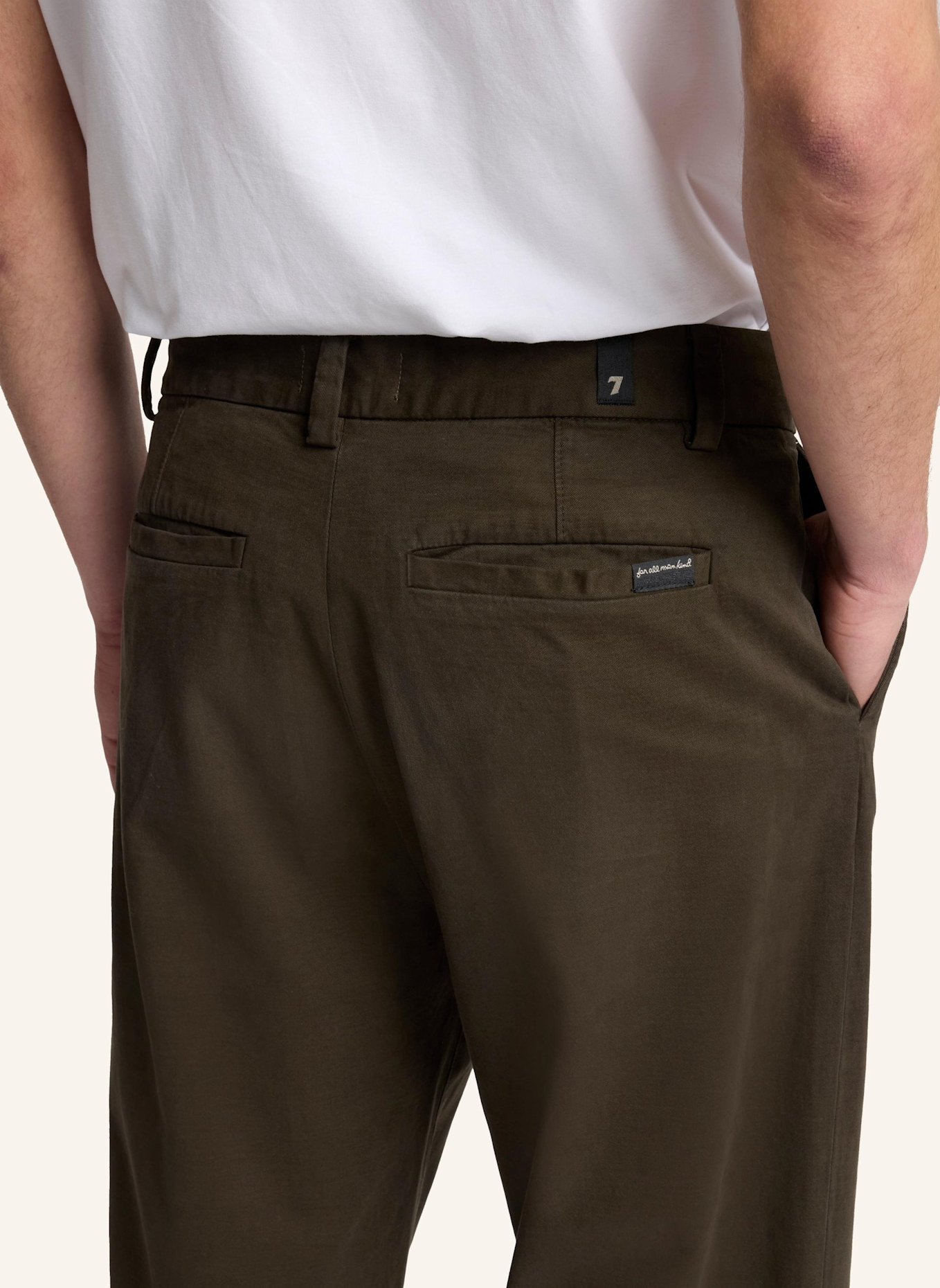 7 for all mankind Chino VULCAN Straight Fit: GRÜN