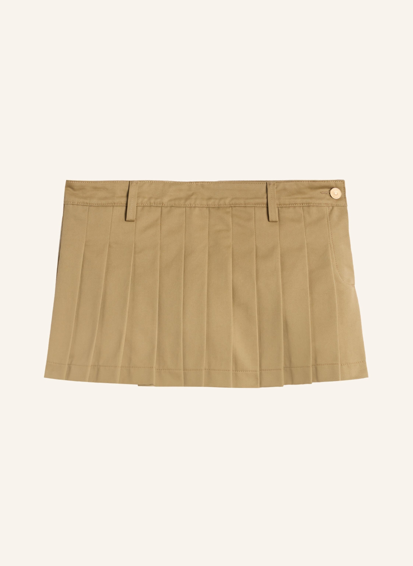 7 for all mankind Skirt PLEATED MIDI: BEIGE