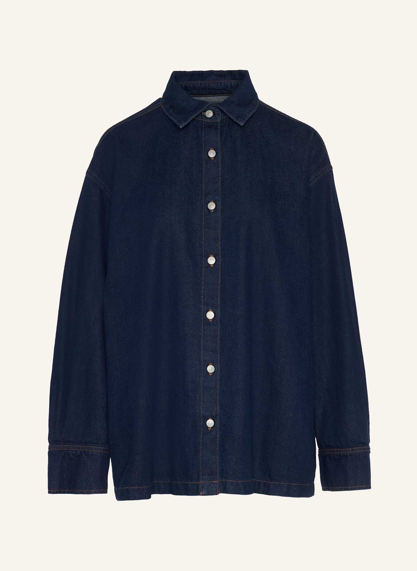 7 for all mankind Overshirt PLEATED: BLAU