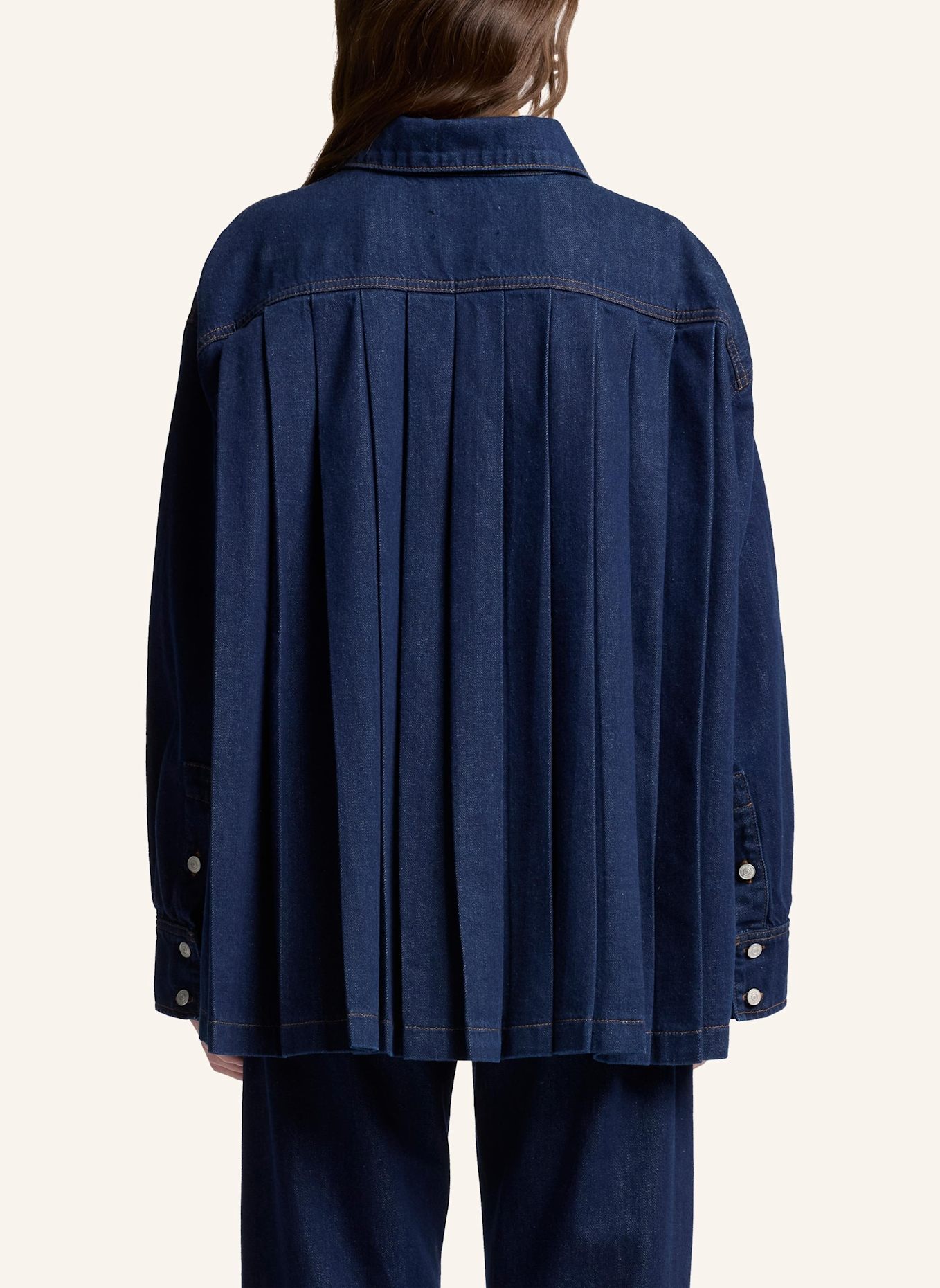 7 for all mankind Overshirt PLEATED: BLAU