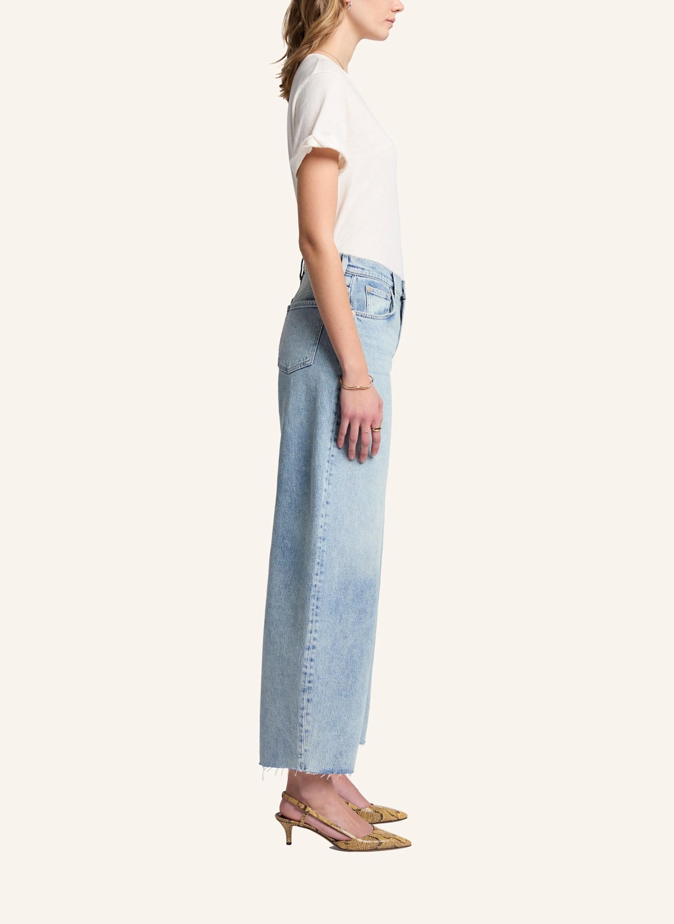 7 for all mankind Jeans BONNIE CURVILINEAR Wide Leg Fit: BLAU