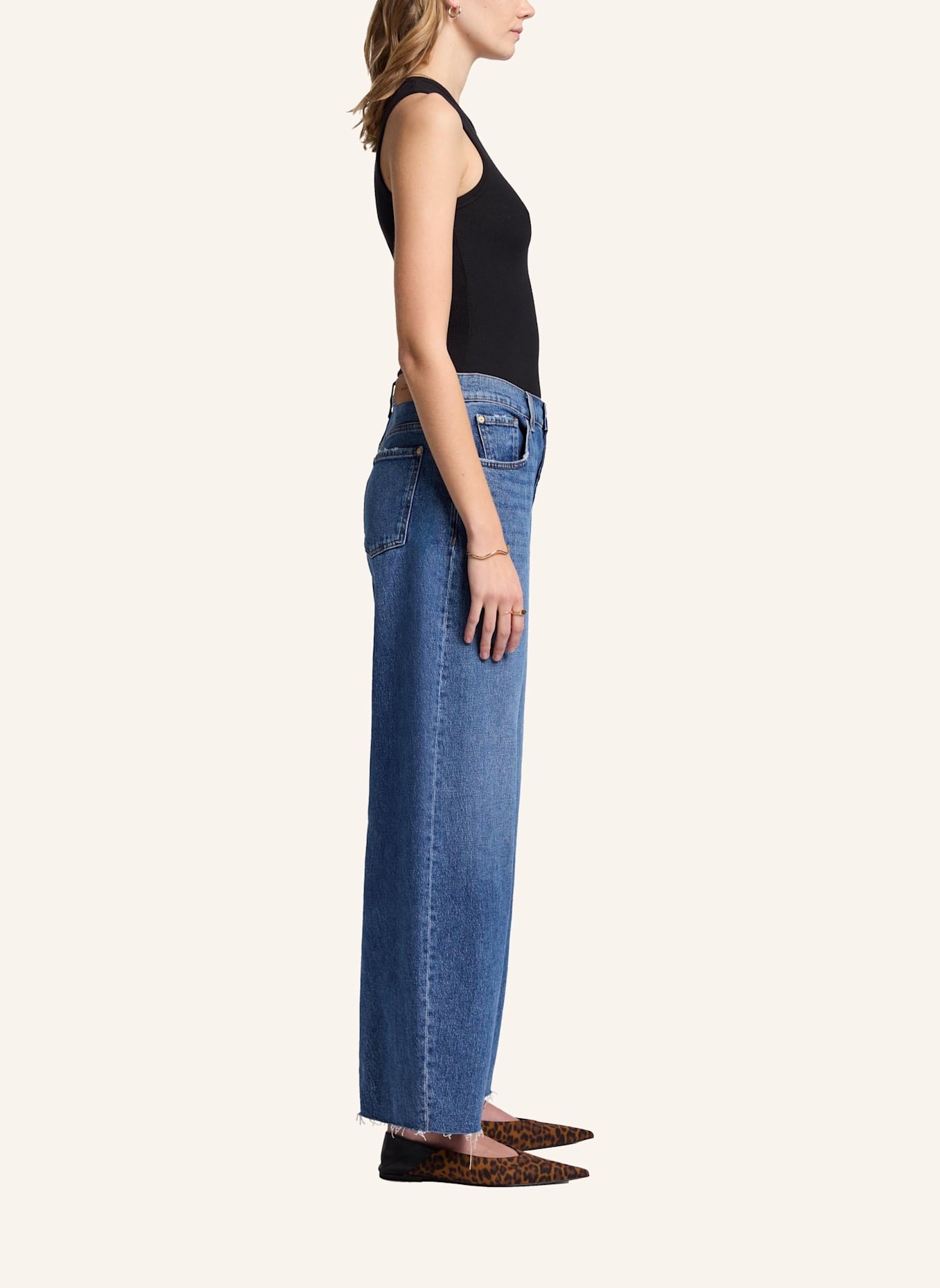 7 for all mankind Jeans BONNIE CURVILINEAR Wide Leg Fit: BLAU