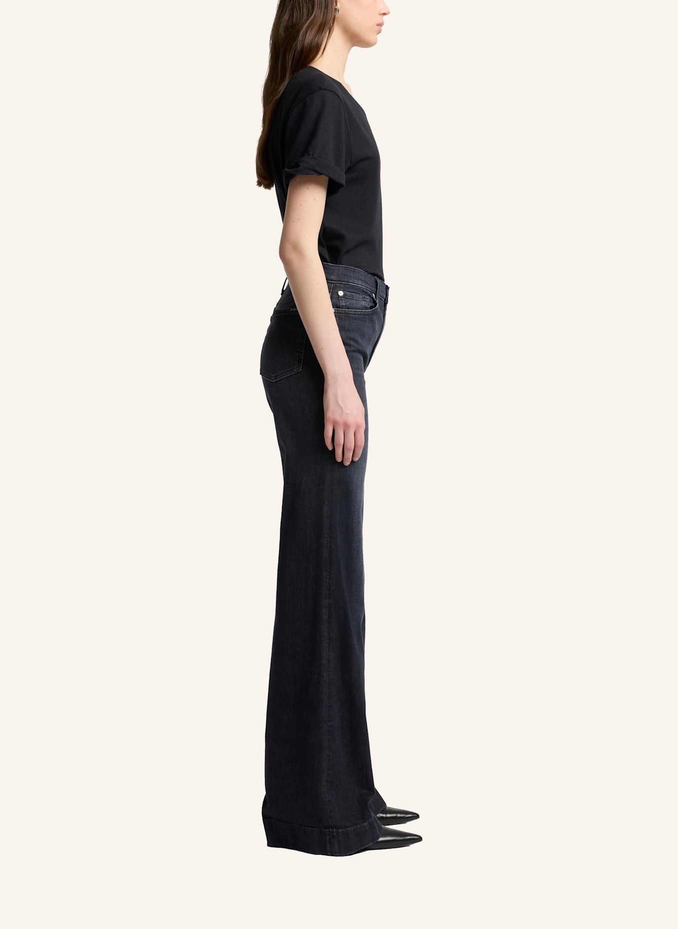 7 for all mankind Jeans MODERN DOJO Flare Fit: SCHWARZ