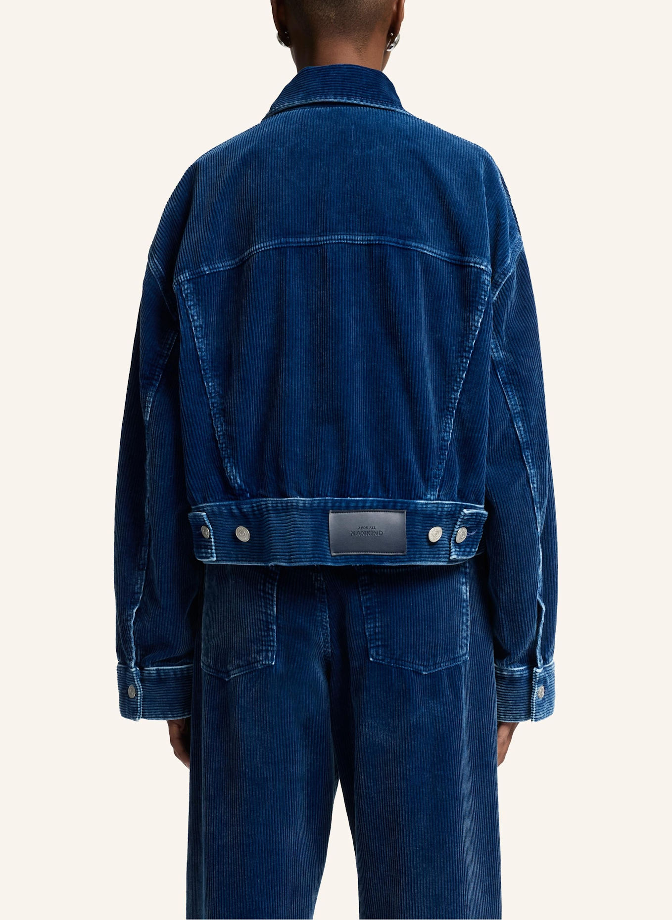 7 for all mankind Outerwear OLI CROPPED TRUCKER: BLAU