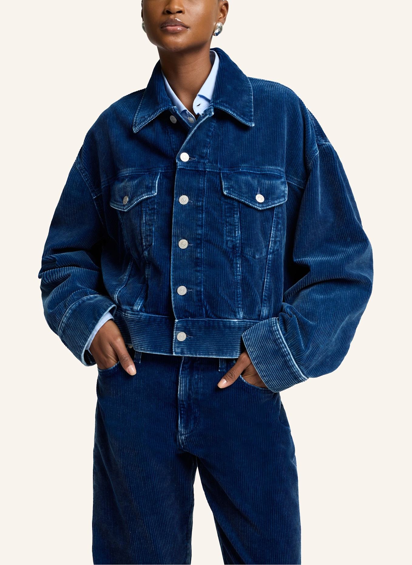 7 for all mankind Outerwear OLI CROPPED TRUCKER: BLAU