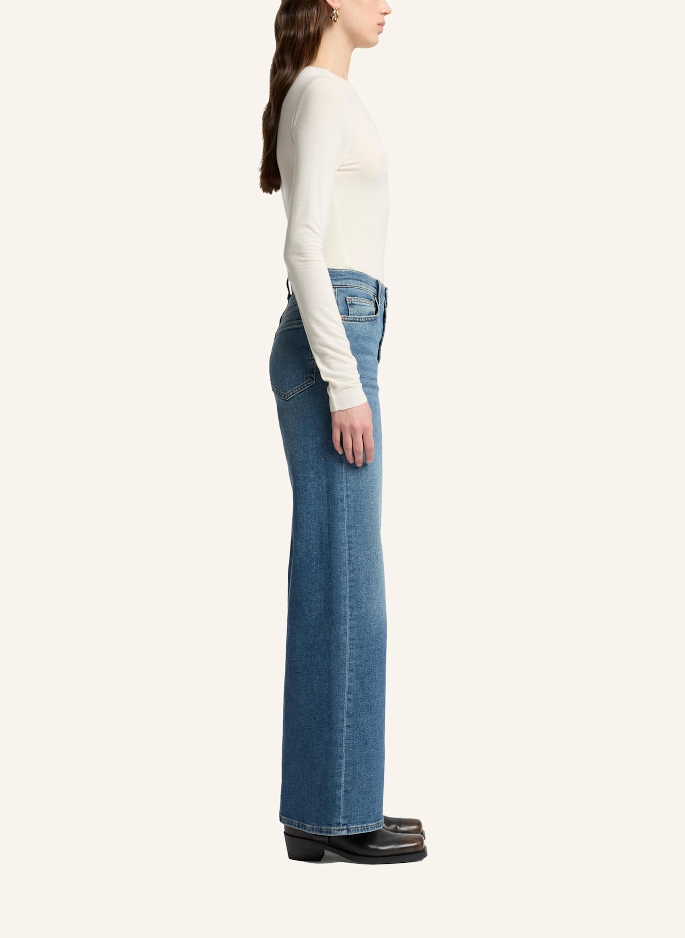 7 for all mankind Flared Jeans ULTRA HIGH RISE JO: BLAU