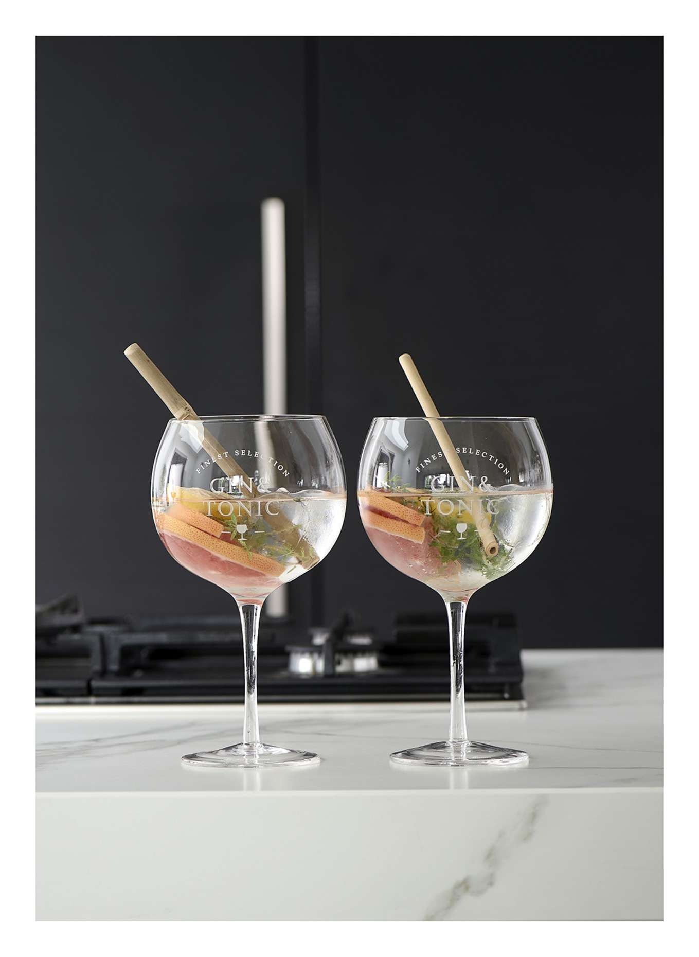 RIVIÈRA MAISON Gin & Tonic-Gläser FINEST SELECTION, Farbe: WEISS (Bild 2)