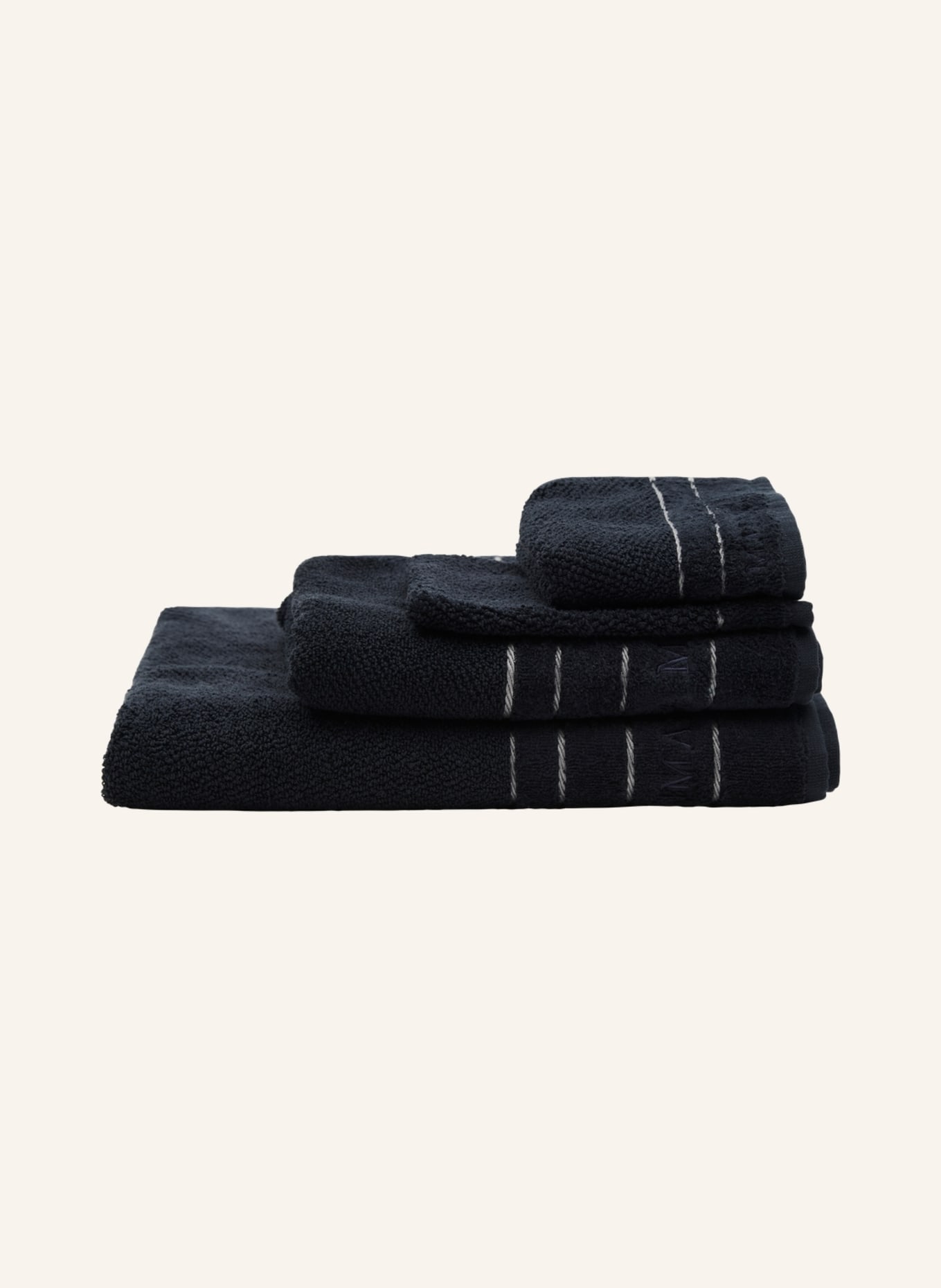 RIVIÈRA MAISON Handtücher RM ELEGANT BLACK 140x70, Farbe: SCHWARZ (Bild 2)