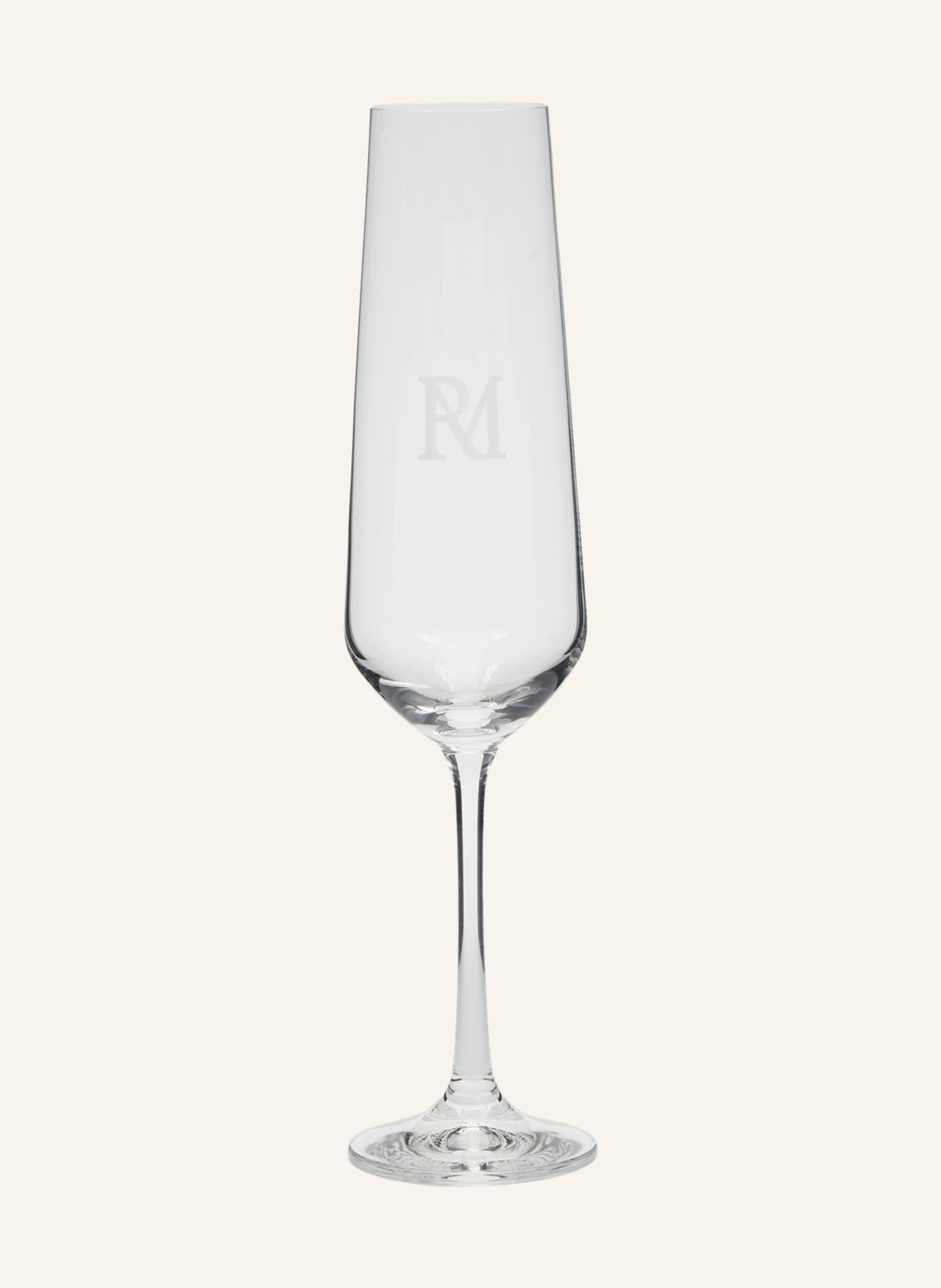 RIVIÈRA MAISON Champagnerglas MONOGRAM, Farbe: WEISS (Bild 1)