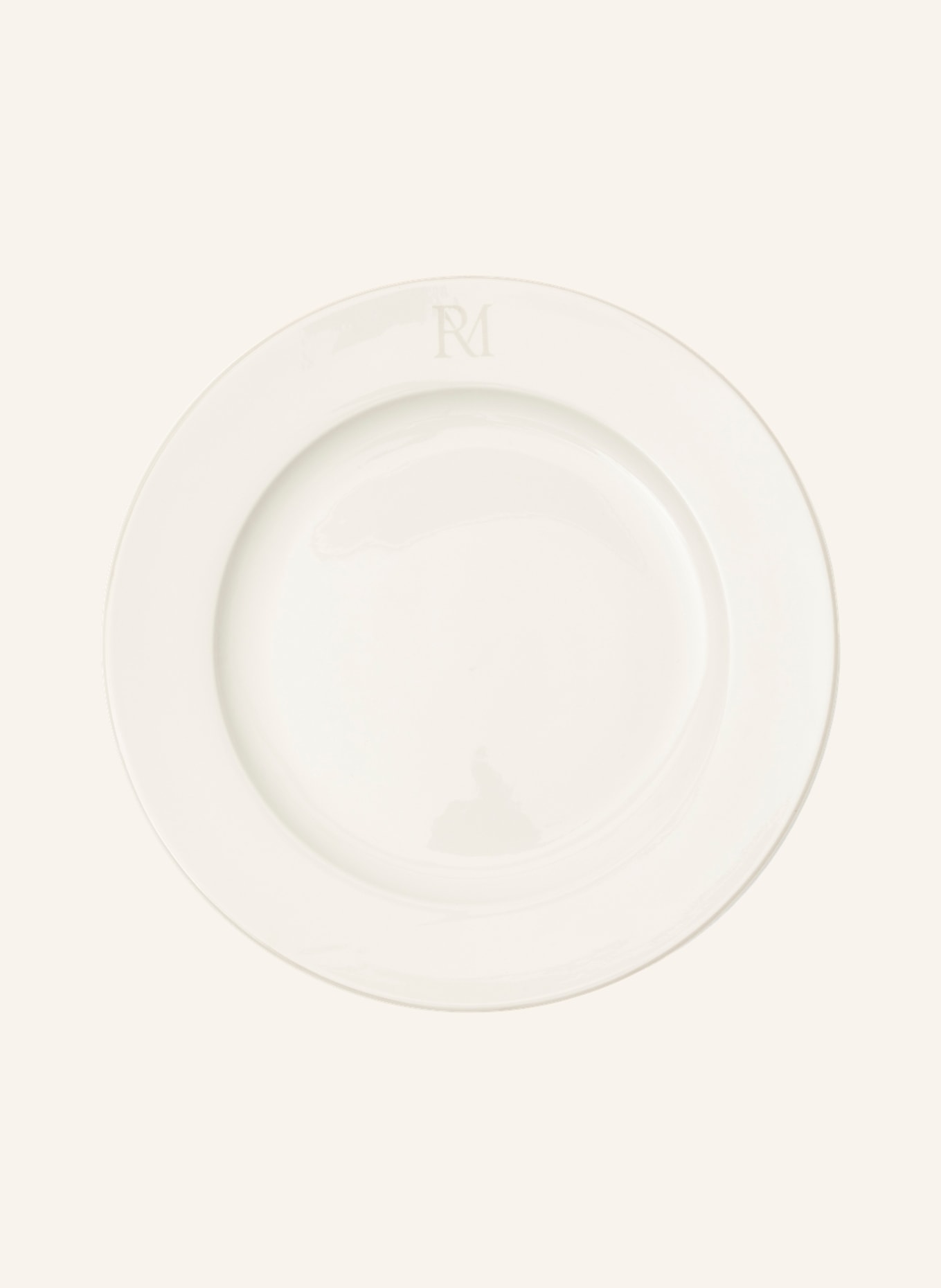 RIVIÈRA MAISON Dinnerteller MONOGRAM, Farbe: WEISS (Bild 1)